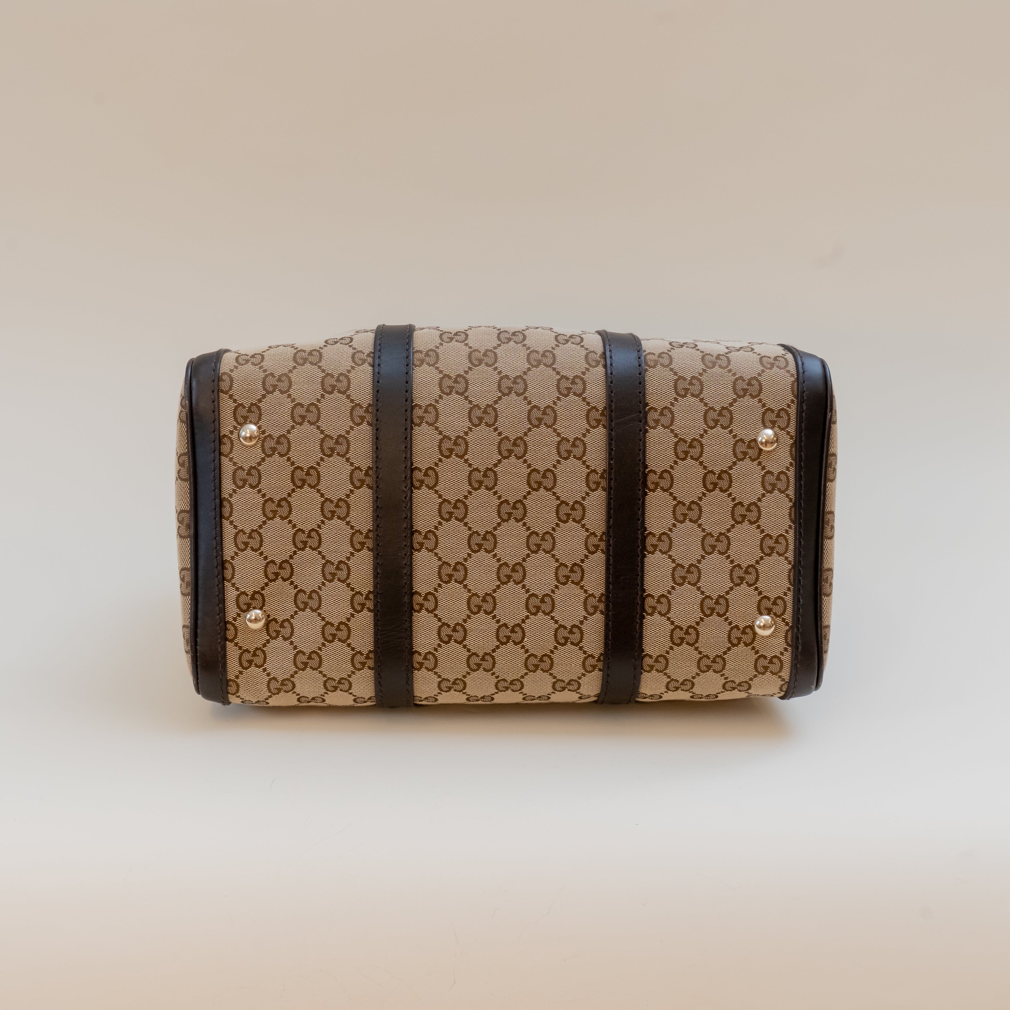 PRE-OWNED GG Supreme Canvas Joy Boston Bag