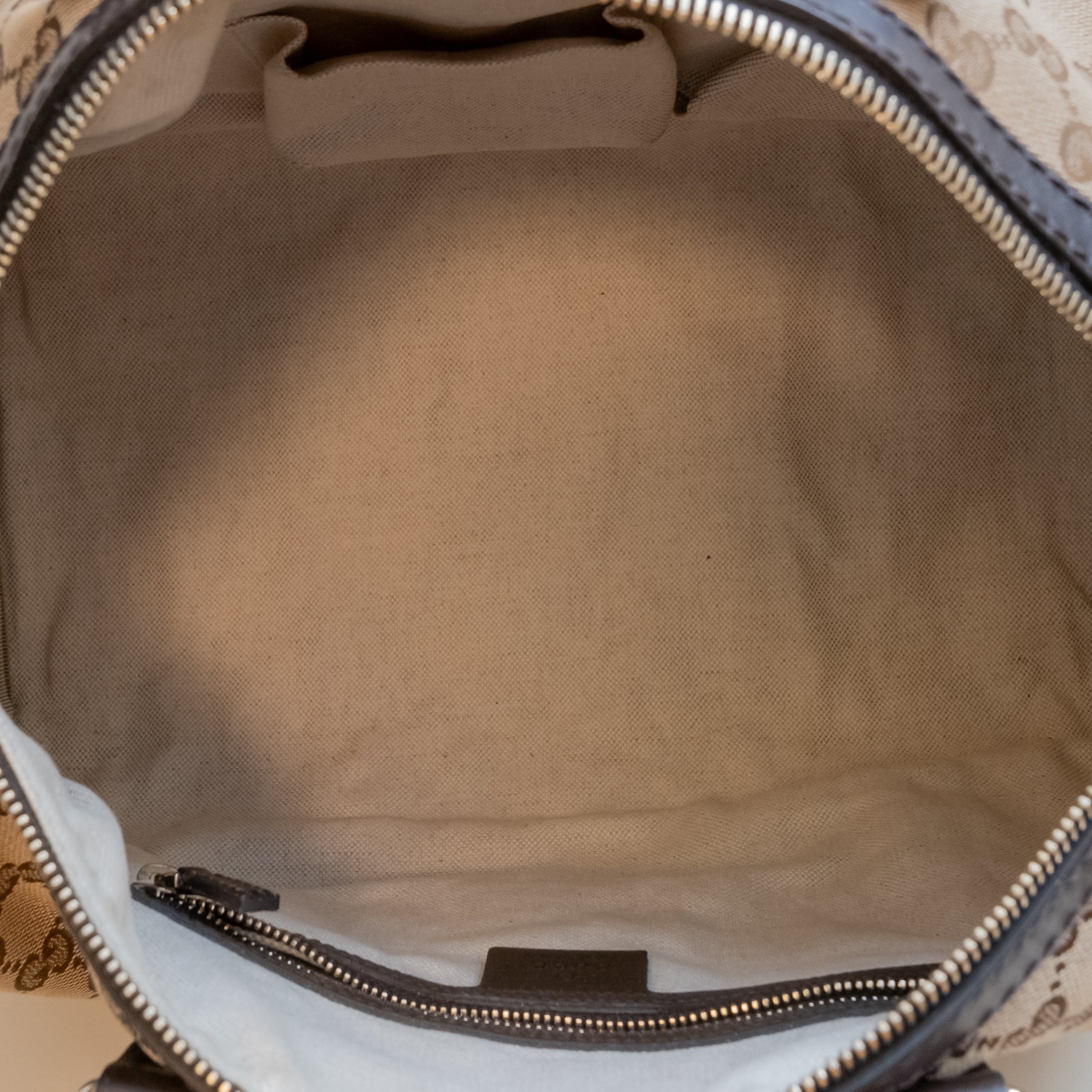 PRE-OWNED GG Supreme Canvas Joy Boston Bag