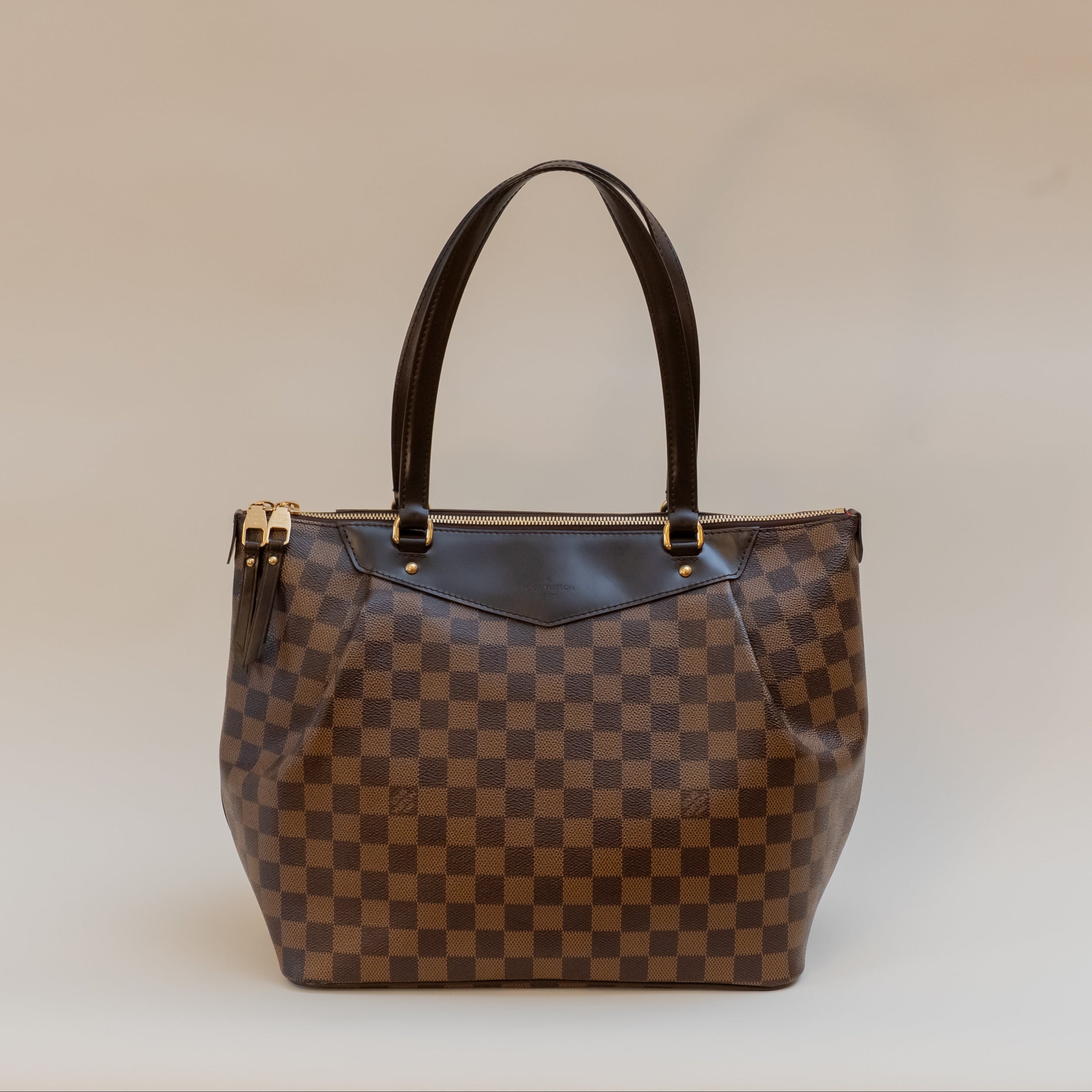 PRE-OWNED LV Damier Ebene Westminster GM Shoulder Bag