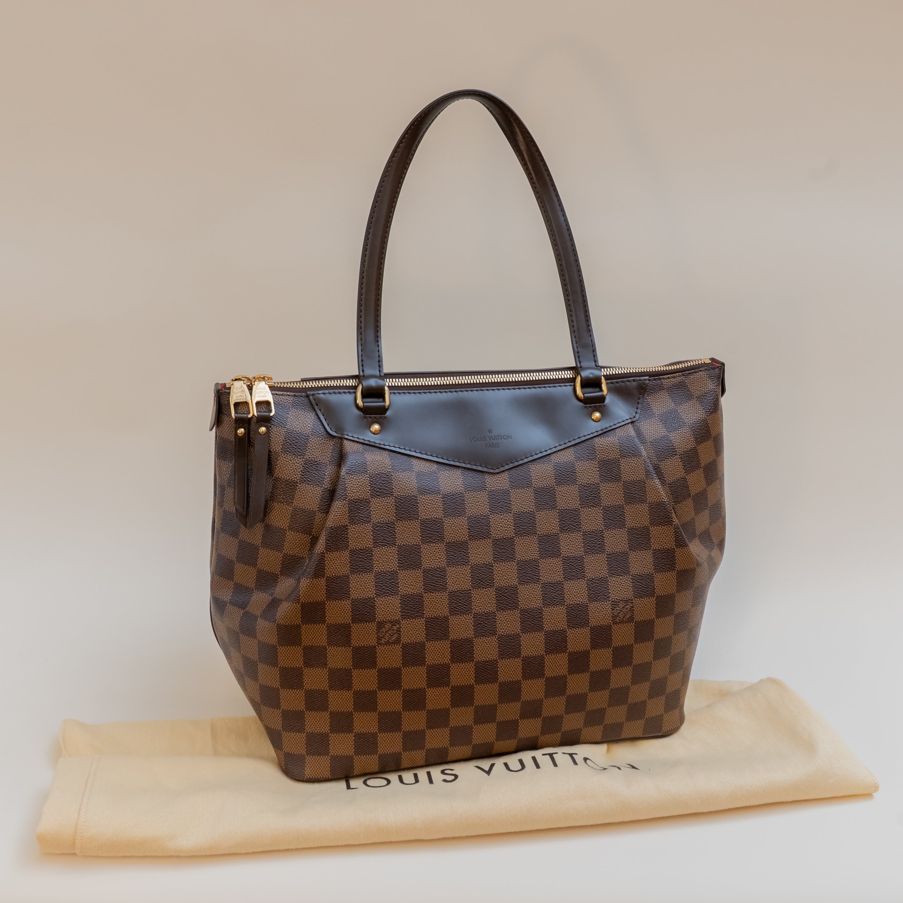 PRE-OWNED LV Damier Ebene Westminster GM Shoulder Bag