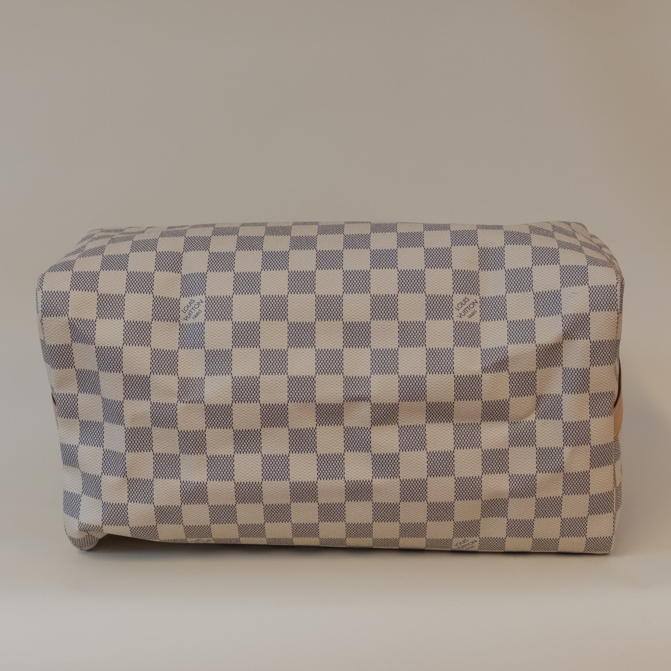 PRE-OWNED LV  Azur Canvas Speedy Bandouliere 35 Crossbody Bag 