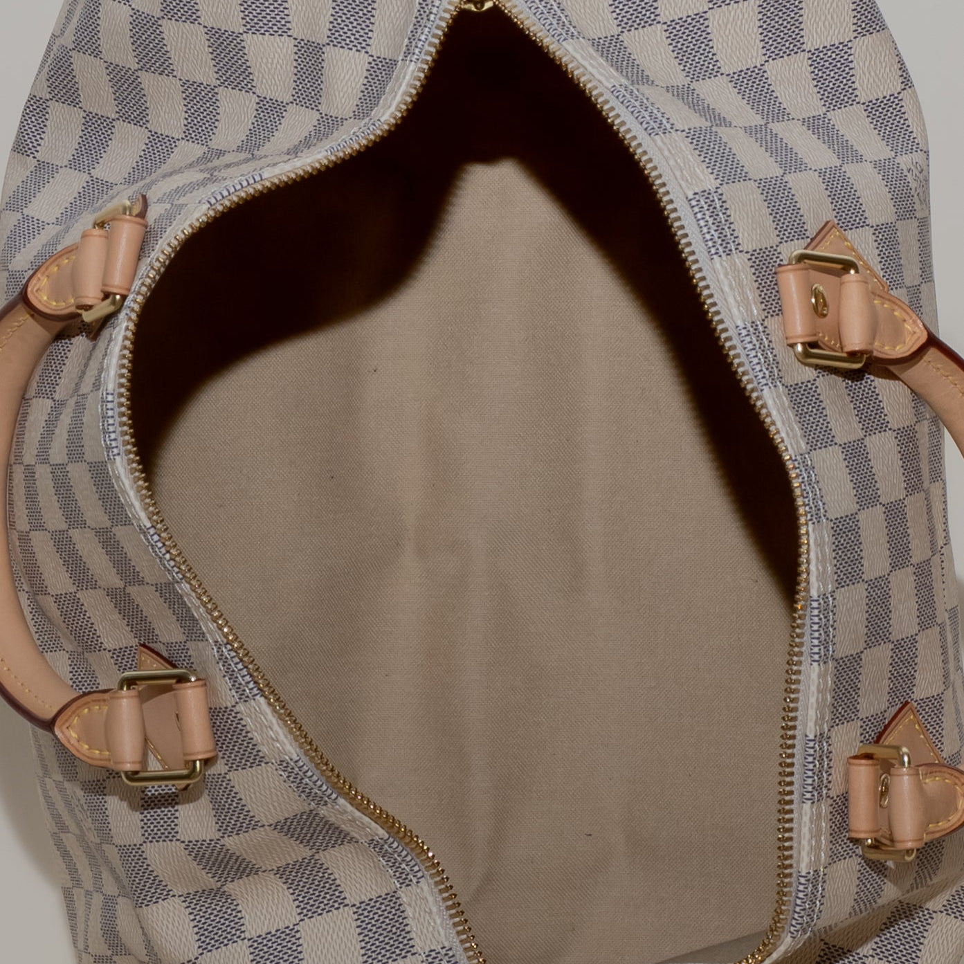 PRE-OWNED LV  Azur Canvas Speedy Bandouliere 35 Crossbody Bag 