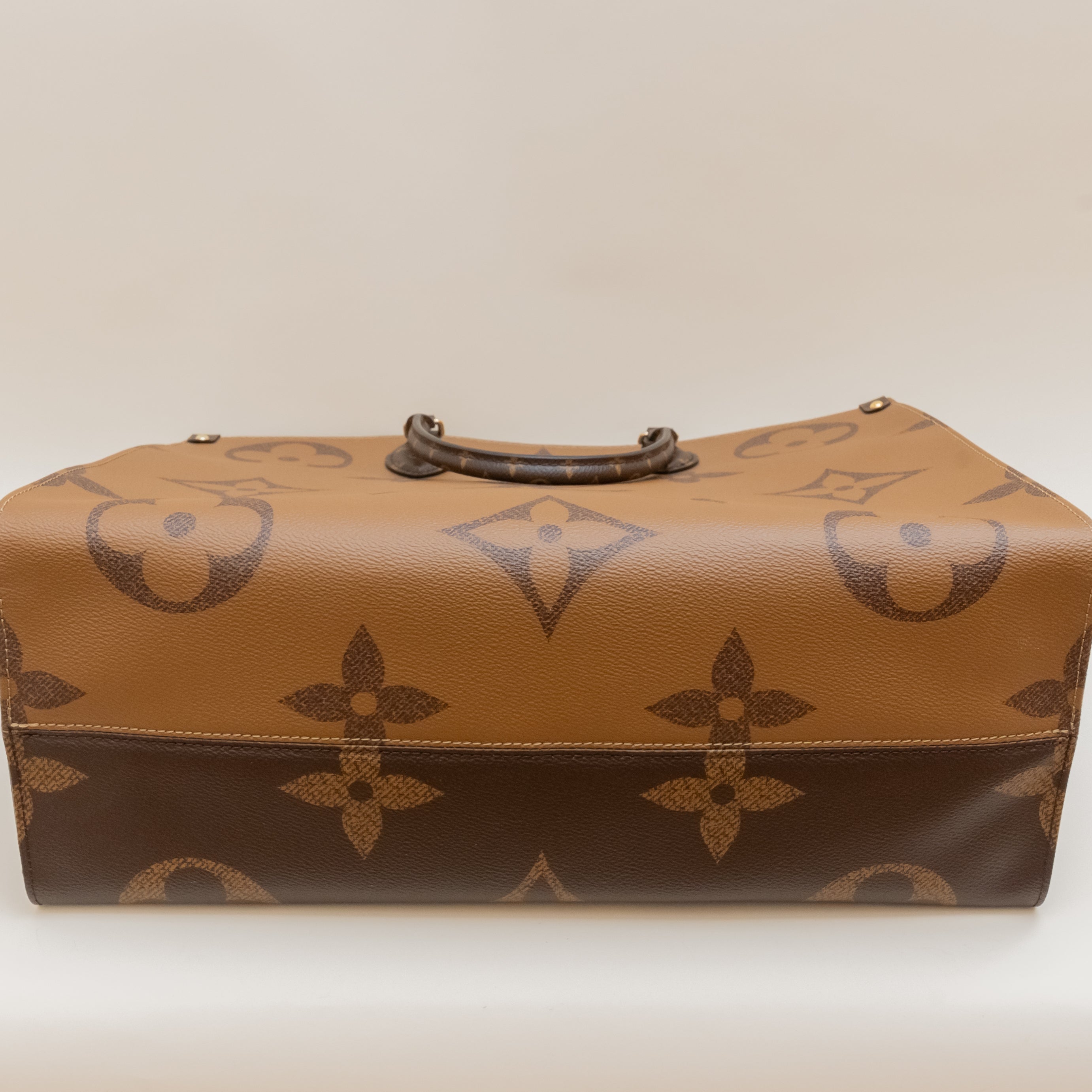 PRE-OWNED LV OnTheGo GM Giant Reverse Monogram Canvas Shoulder Bag