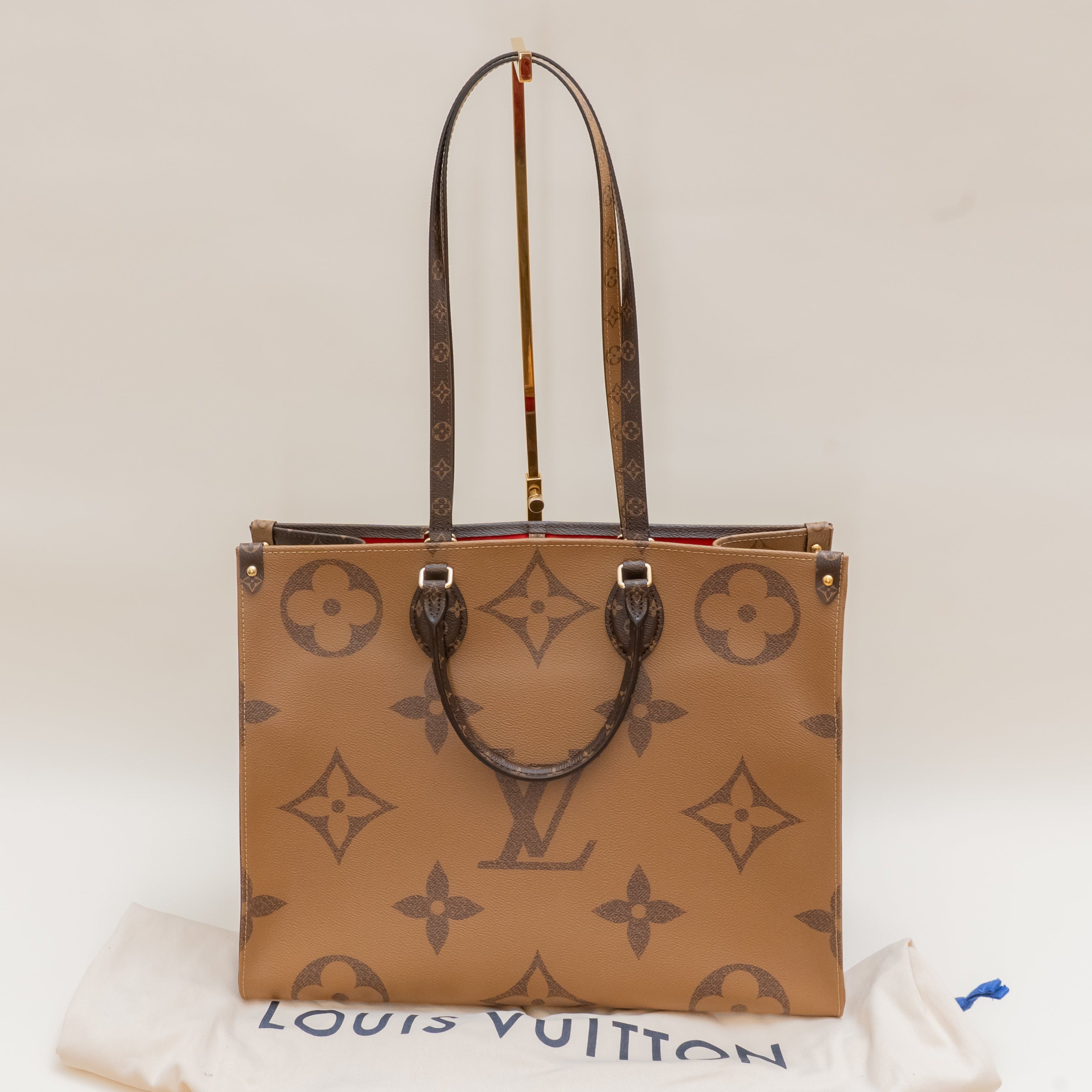 PRE-OWNED LV OnTheGo GM Giant Reverse Monogram Canvas Shoulder Bag