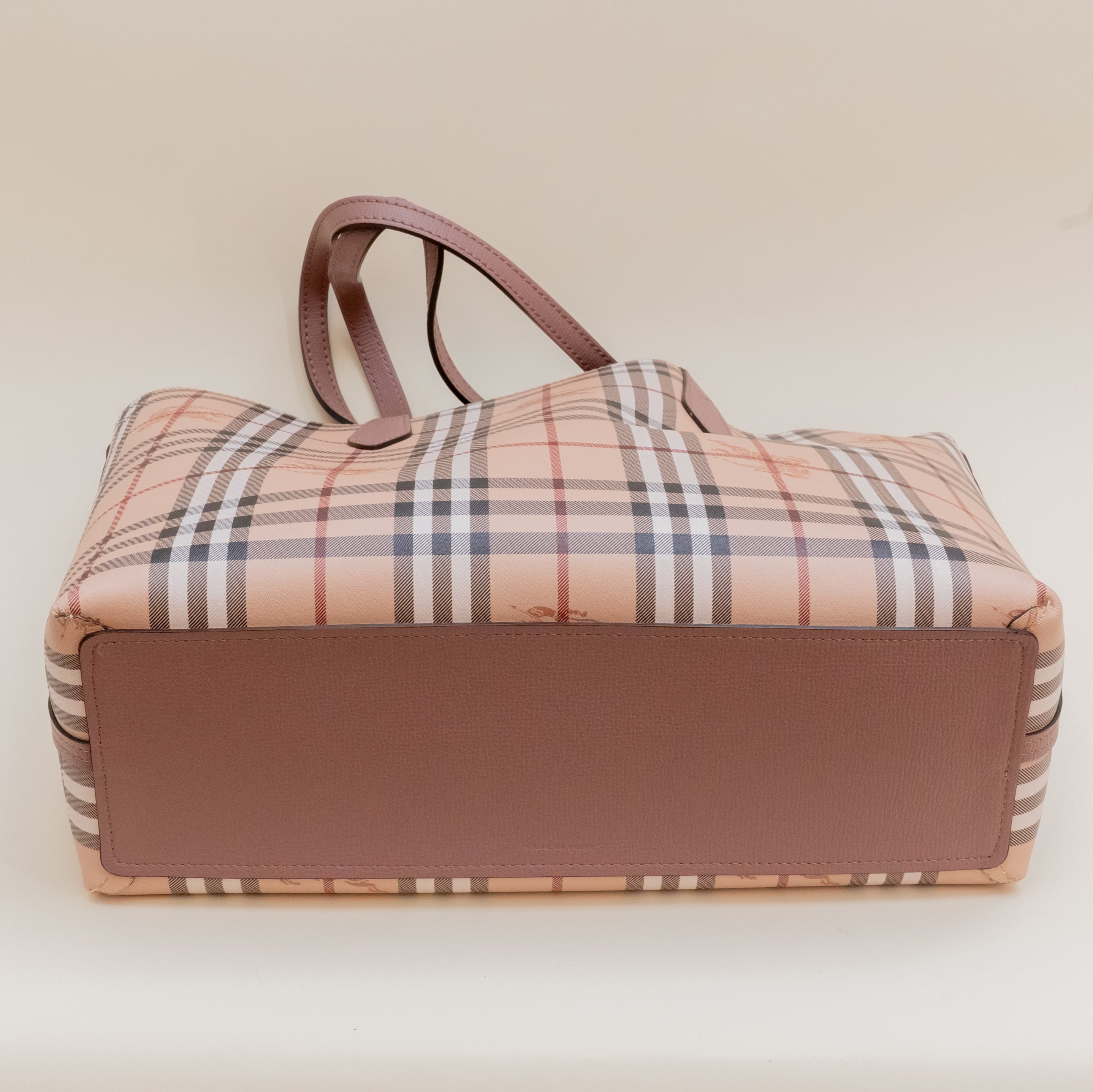 PRE-OWNED Haymarket Check Medium Reversible Tote