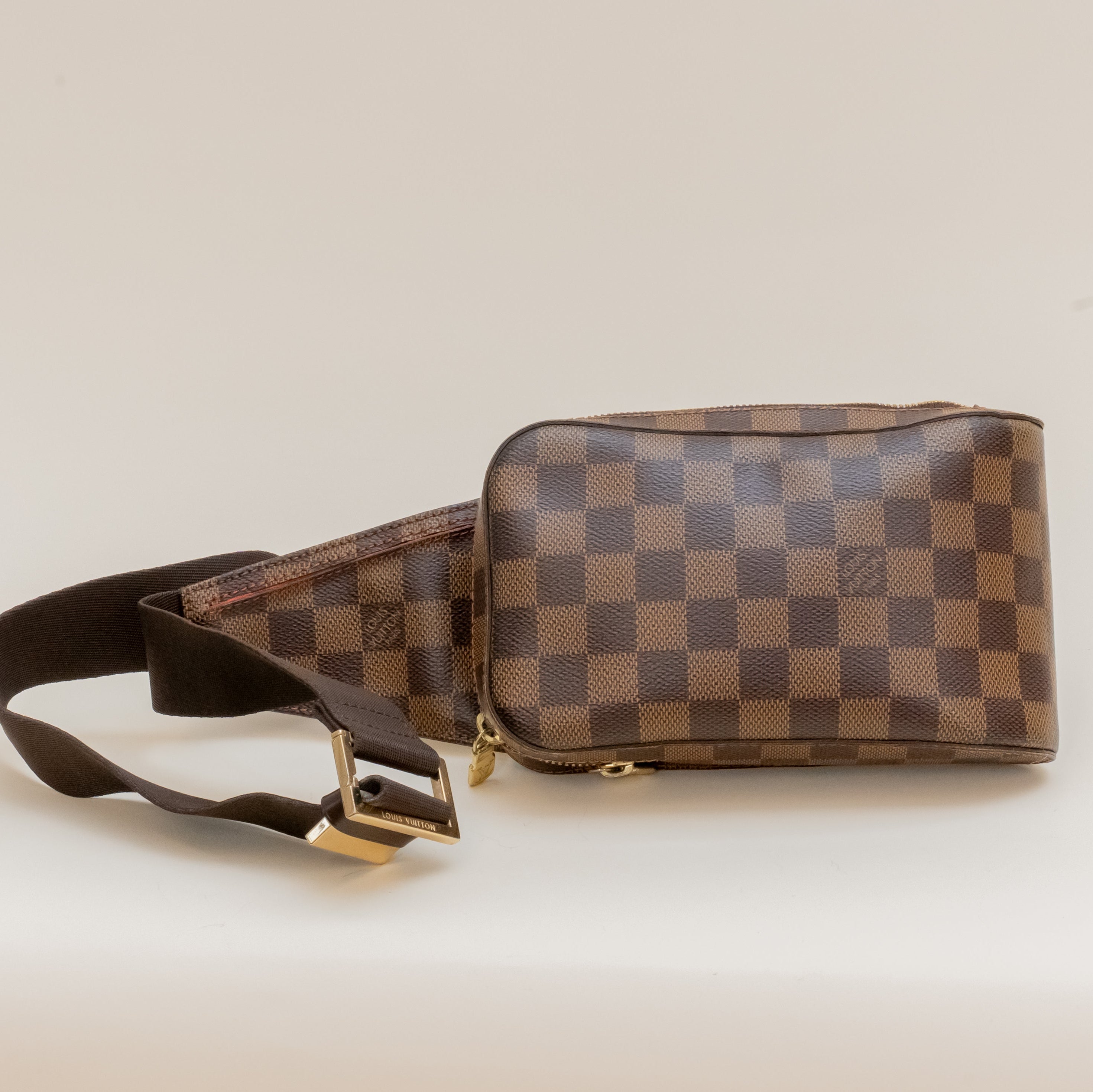 PRE-OWNED LV Damier Ebene Geronimos Crossbody Bag