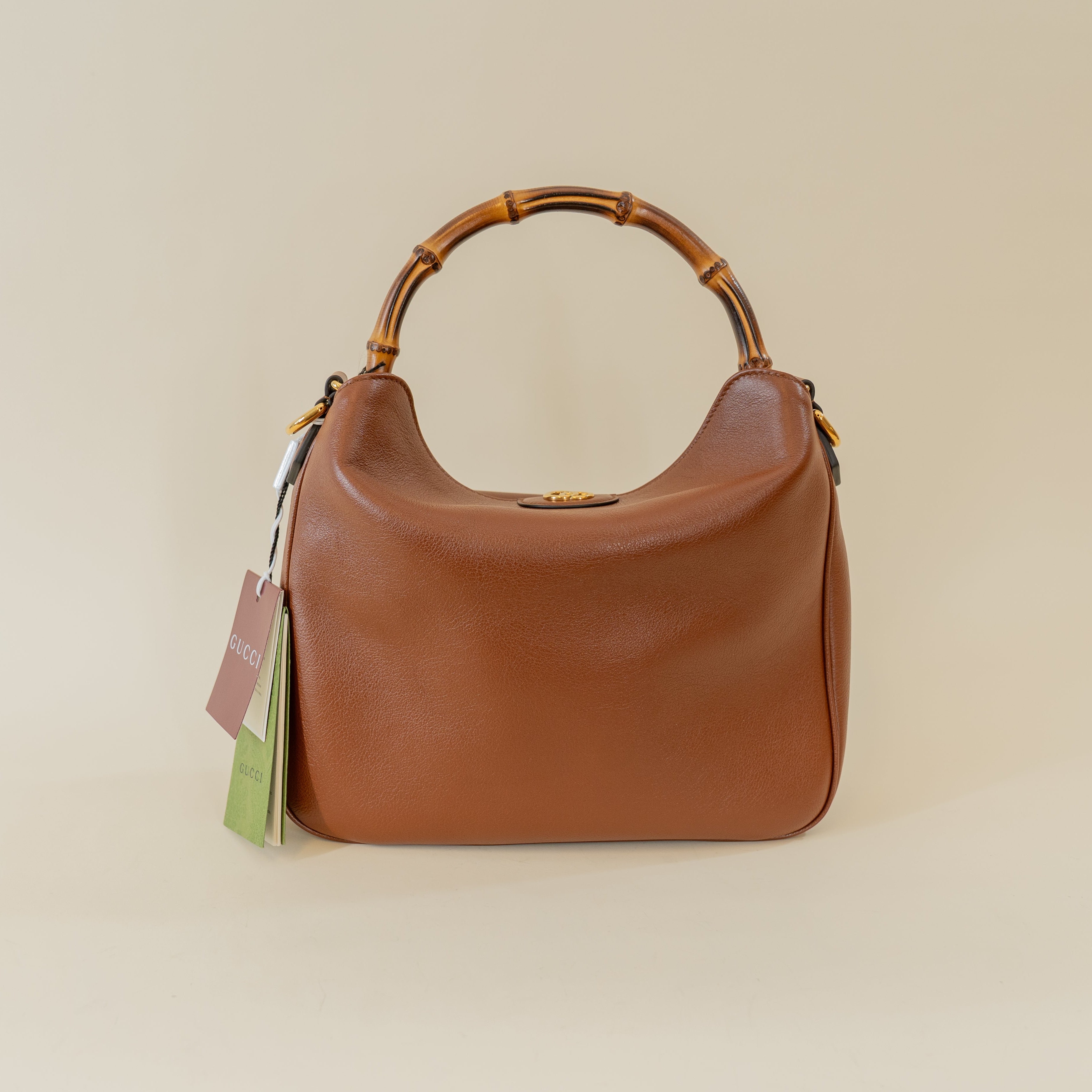 PRE-OWNED GG Softy Wonka Textured Dollar Calfskin Medium Diana Shoulder Bag
