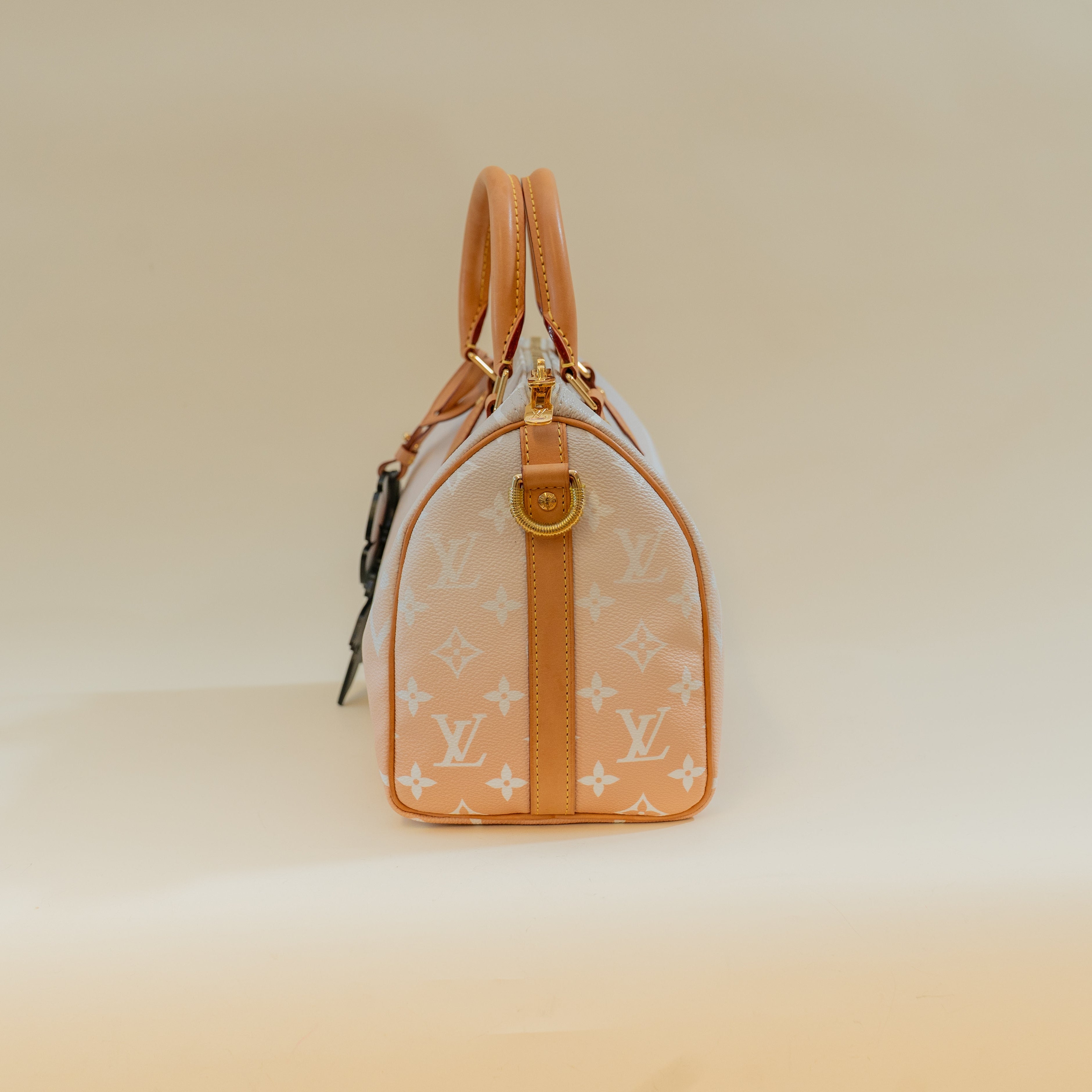 PRE-OWNED LV Monogram Giant By The Pool Speedy Bandouliere 25