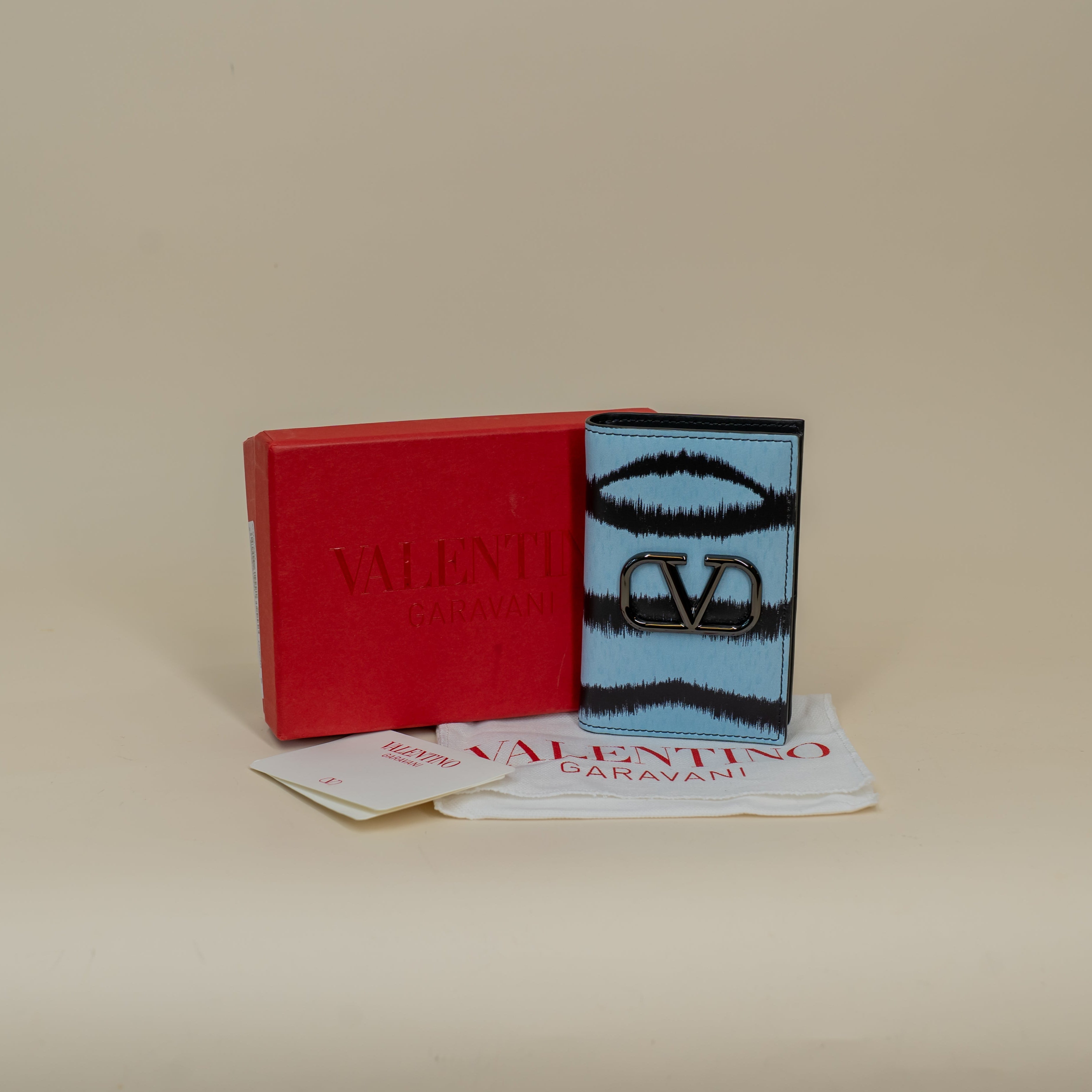 PRE-OWNED Blue Leather Wallet Limited Edition 