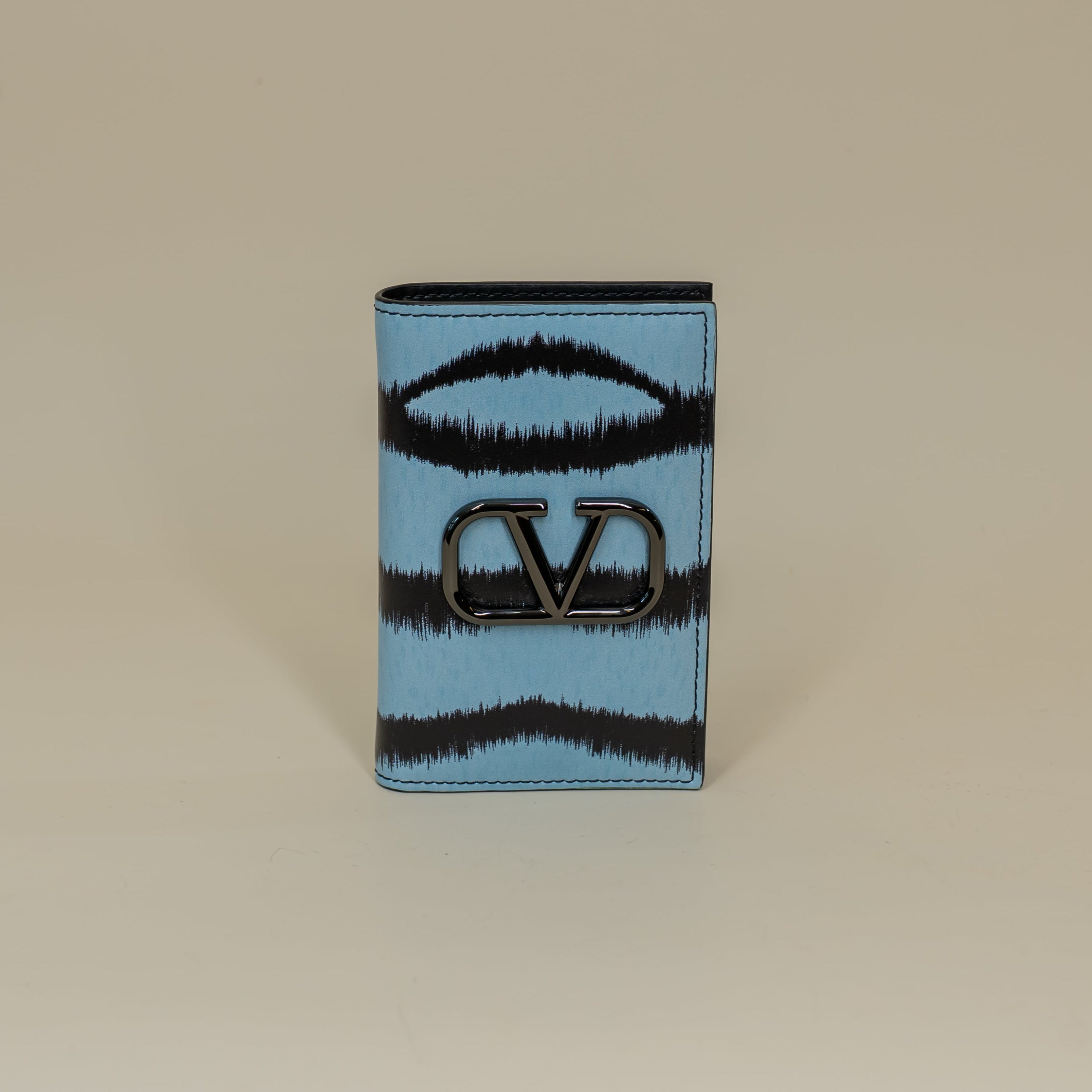 PRE-OWNED Blue Leather Wallet Limited Edition 