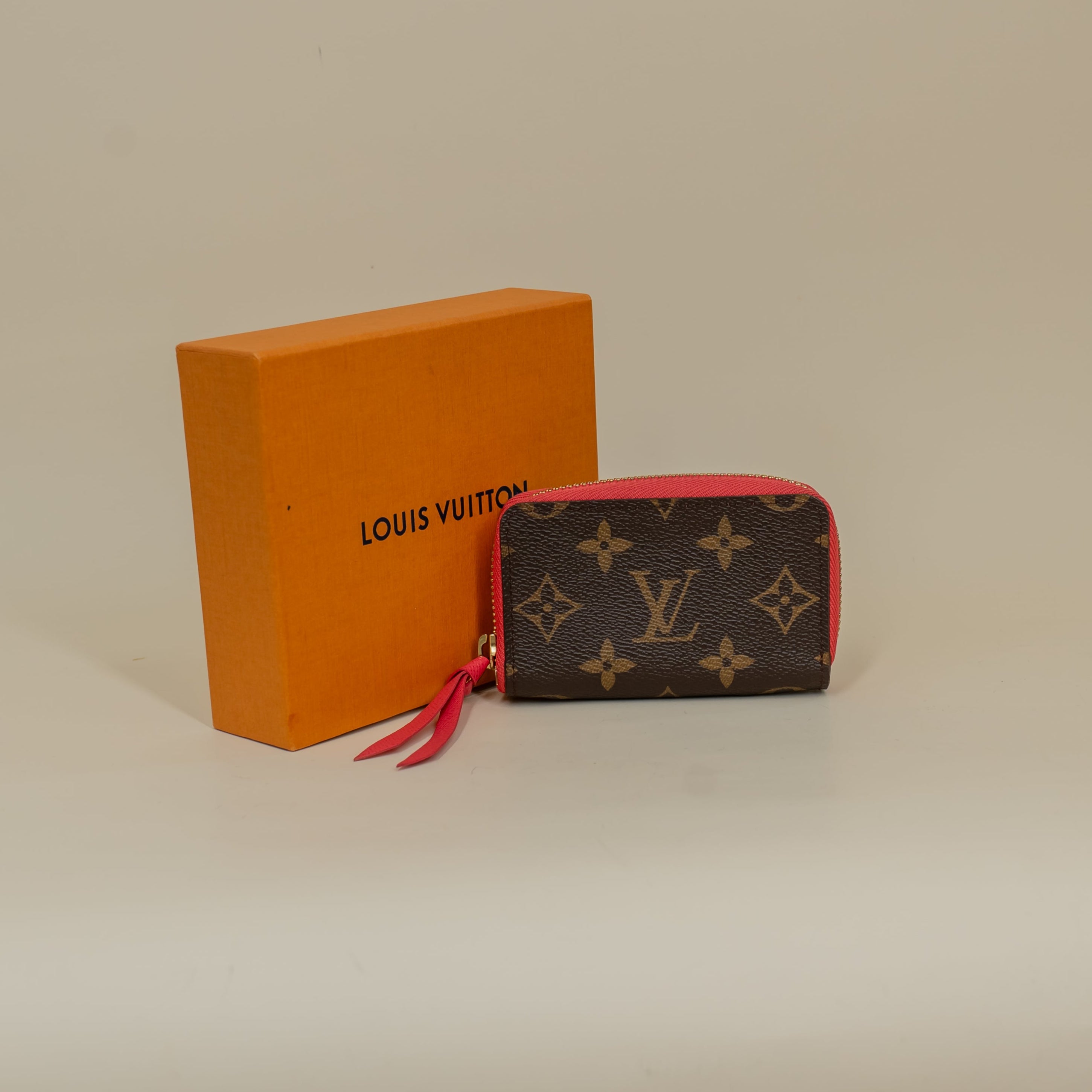 PRE-OWNED Monogram Zippy Card Holder Grenade