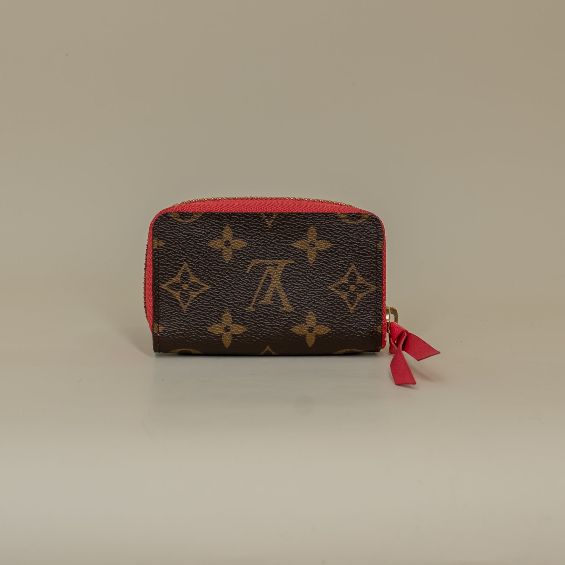 PRE-OWNED Monogram Zippy Card Holder Grenade