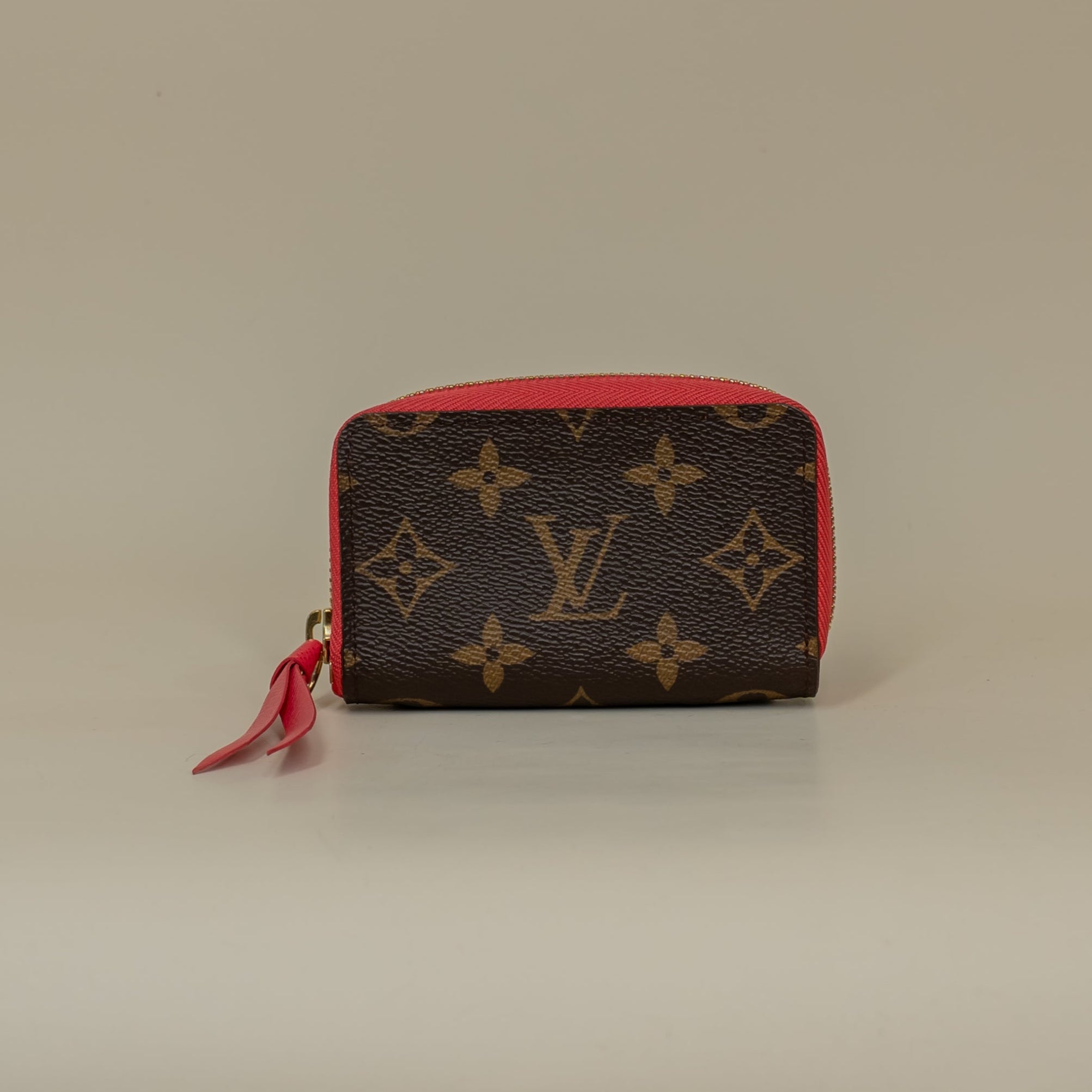 PRE-OWNED Monogram Zippy Card Holder Grenade