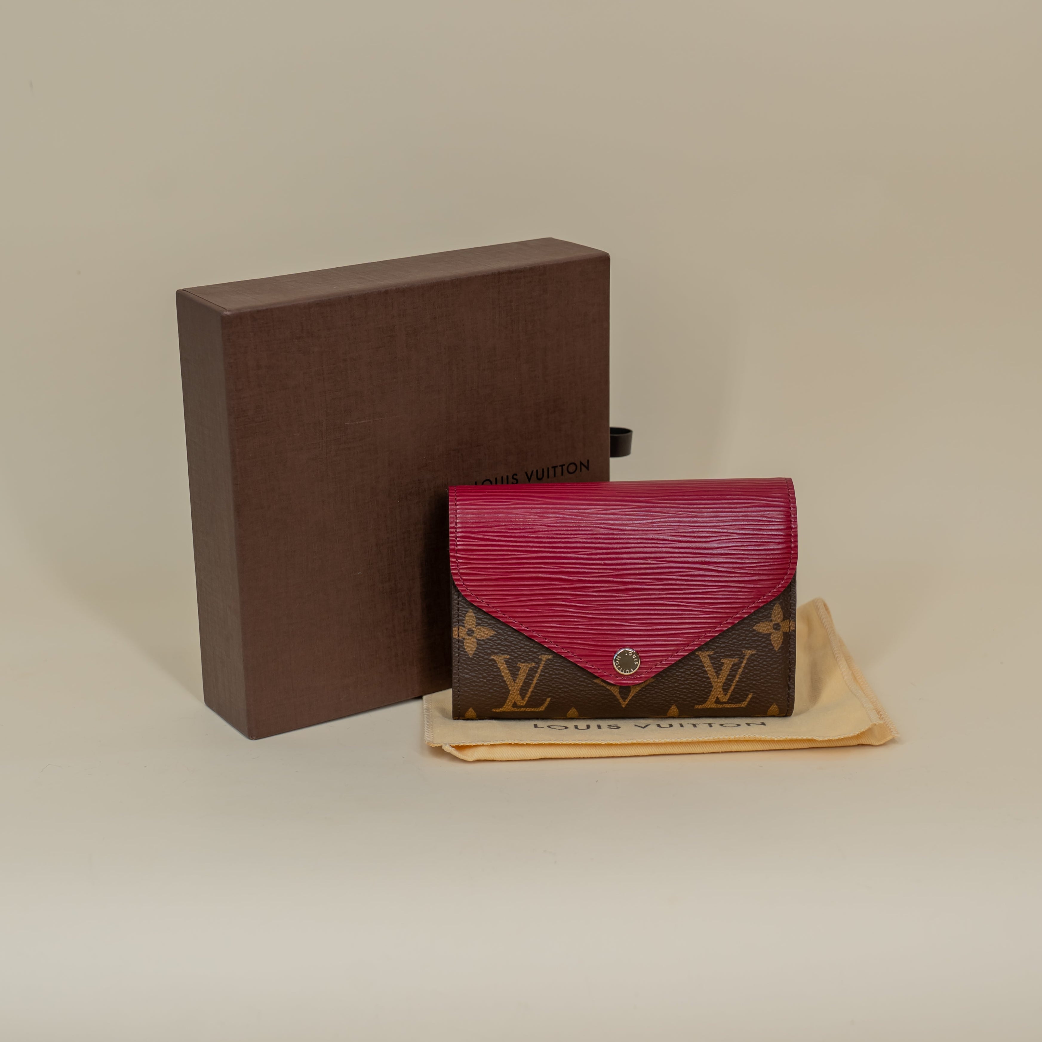 PRE-OWNED LV Epi Monogram Marie-Lou Compact Wallet