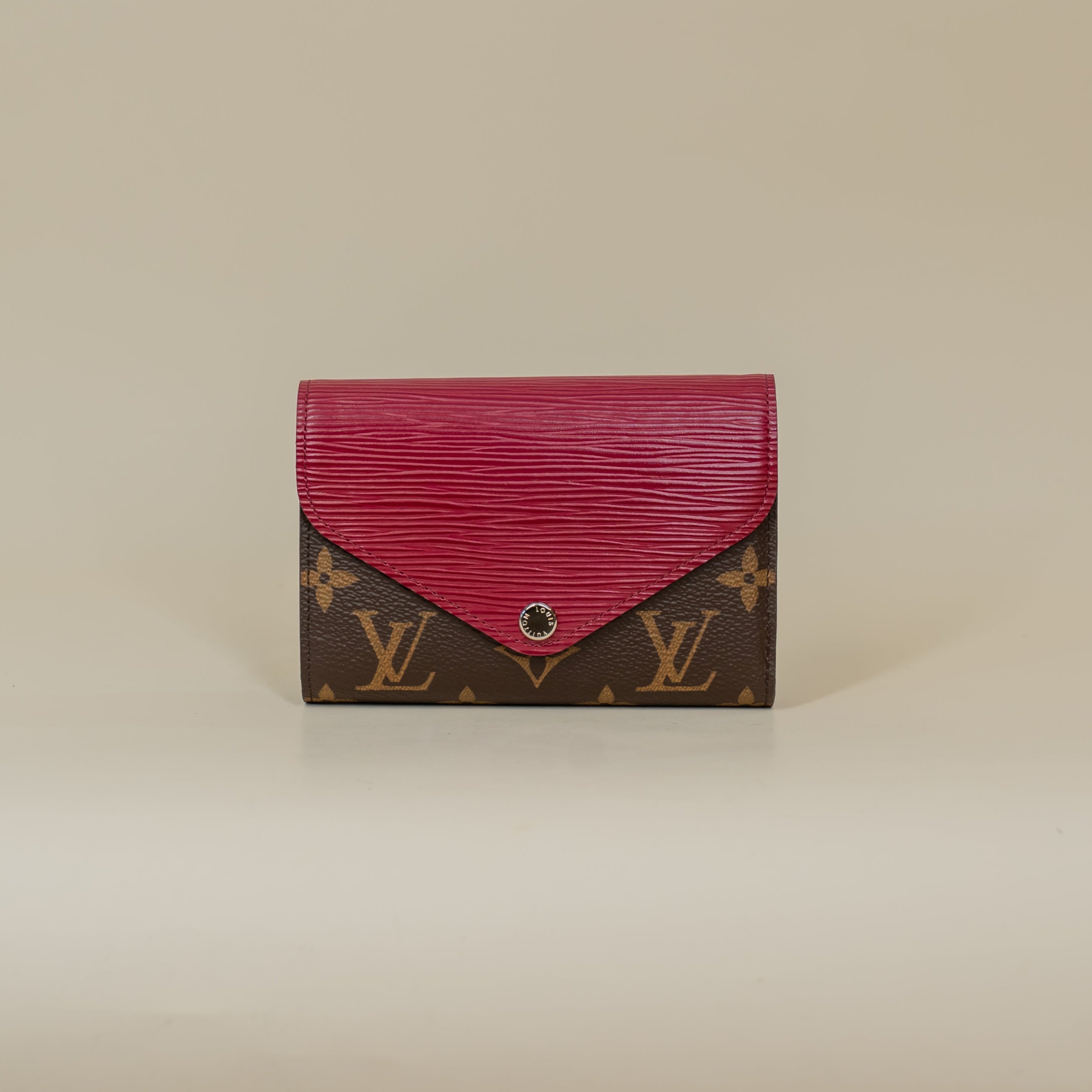 PRE-OWNED LV Epi Monogram Marie-Lou Compact Wallet