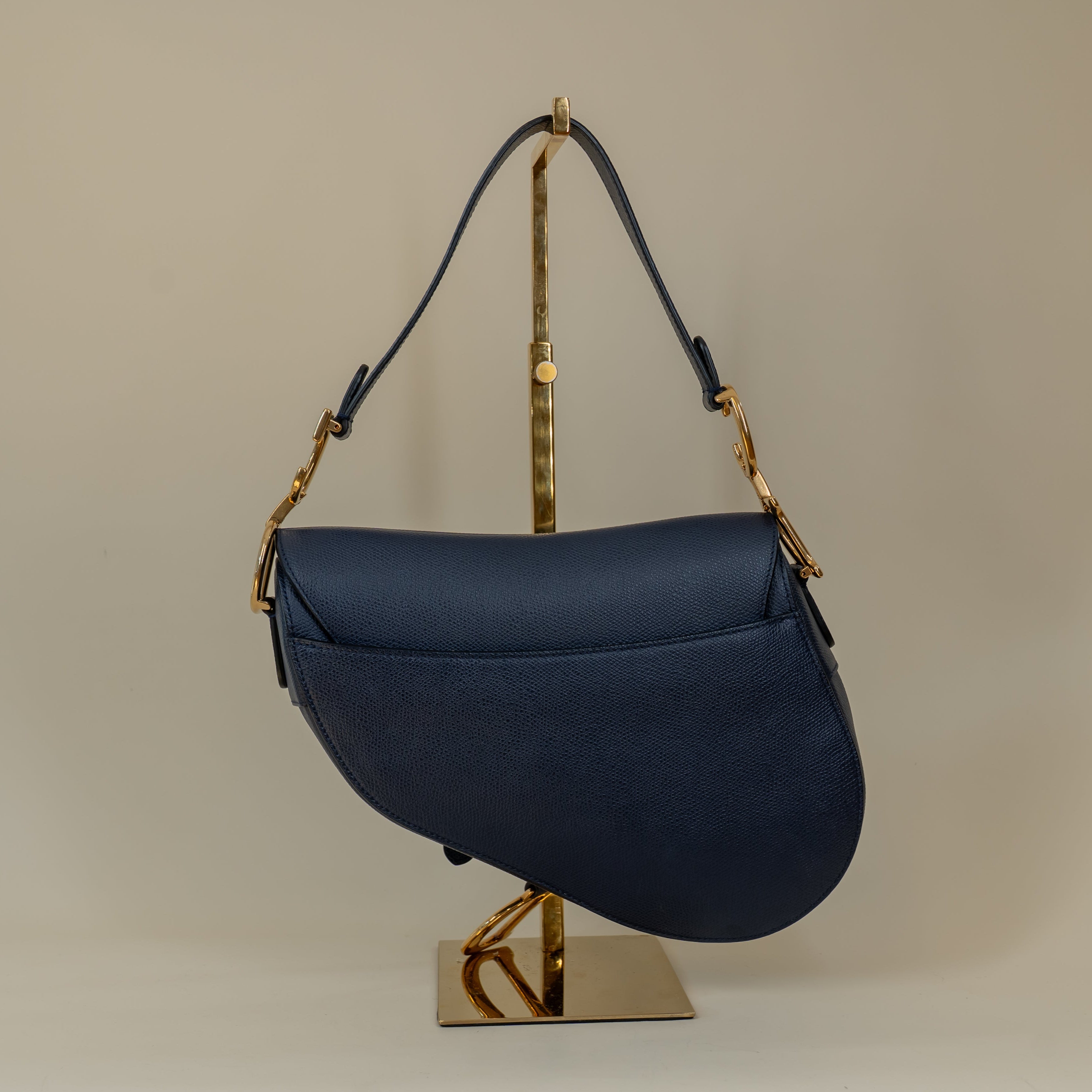 【ヴィンテージ】Rank:A☆Dior ブルー サドルバッグ M0446CTZQ BUYMA VINTAGE 中古 【ヴィンテージ】Rank:A☆Dior ブルー