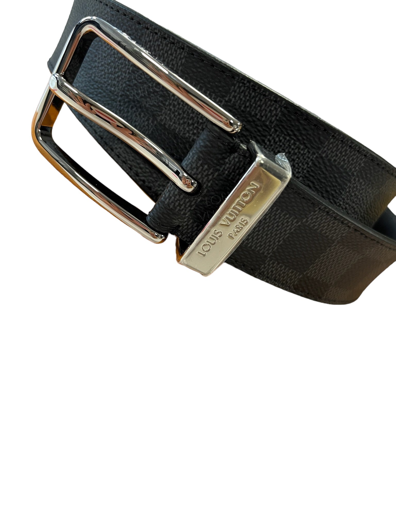 LOUIS VUITTON - Damier Graphite Canvas Pont Neuf 35mm Belt 95/38