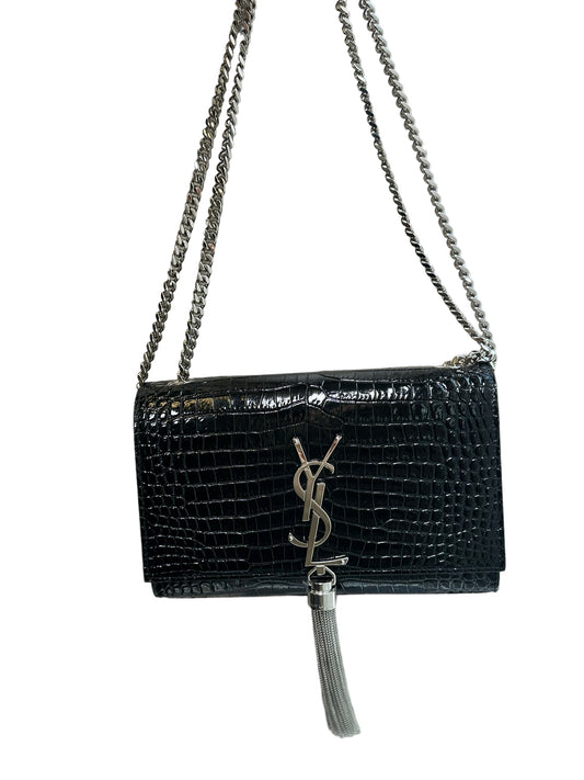 SAINT LAURENT- Small Kate Embossed w/ Tassel