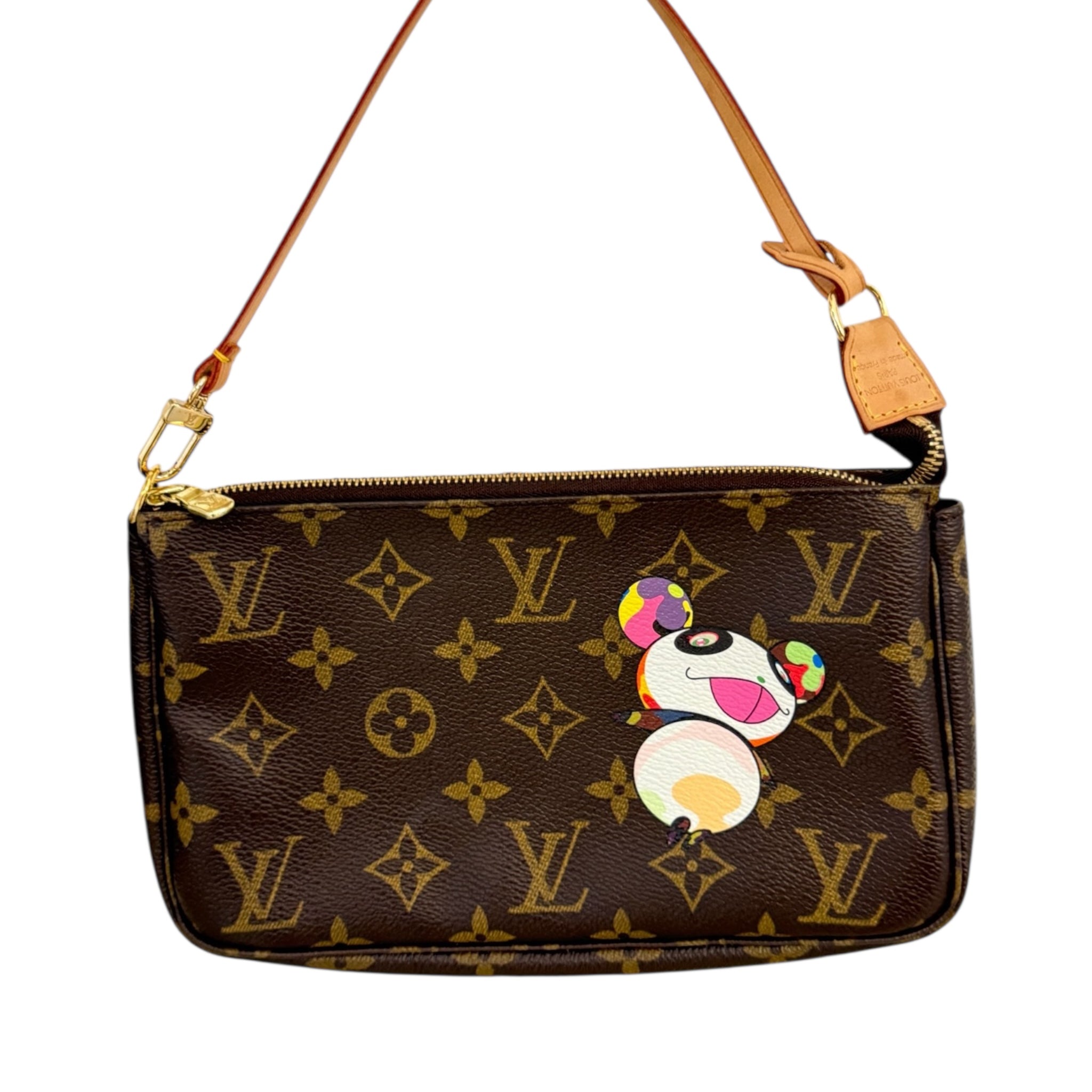 PRE-OWNED LV x Takashi Murakami Monogram Canvas Panda Pochette Accessoires