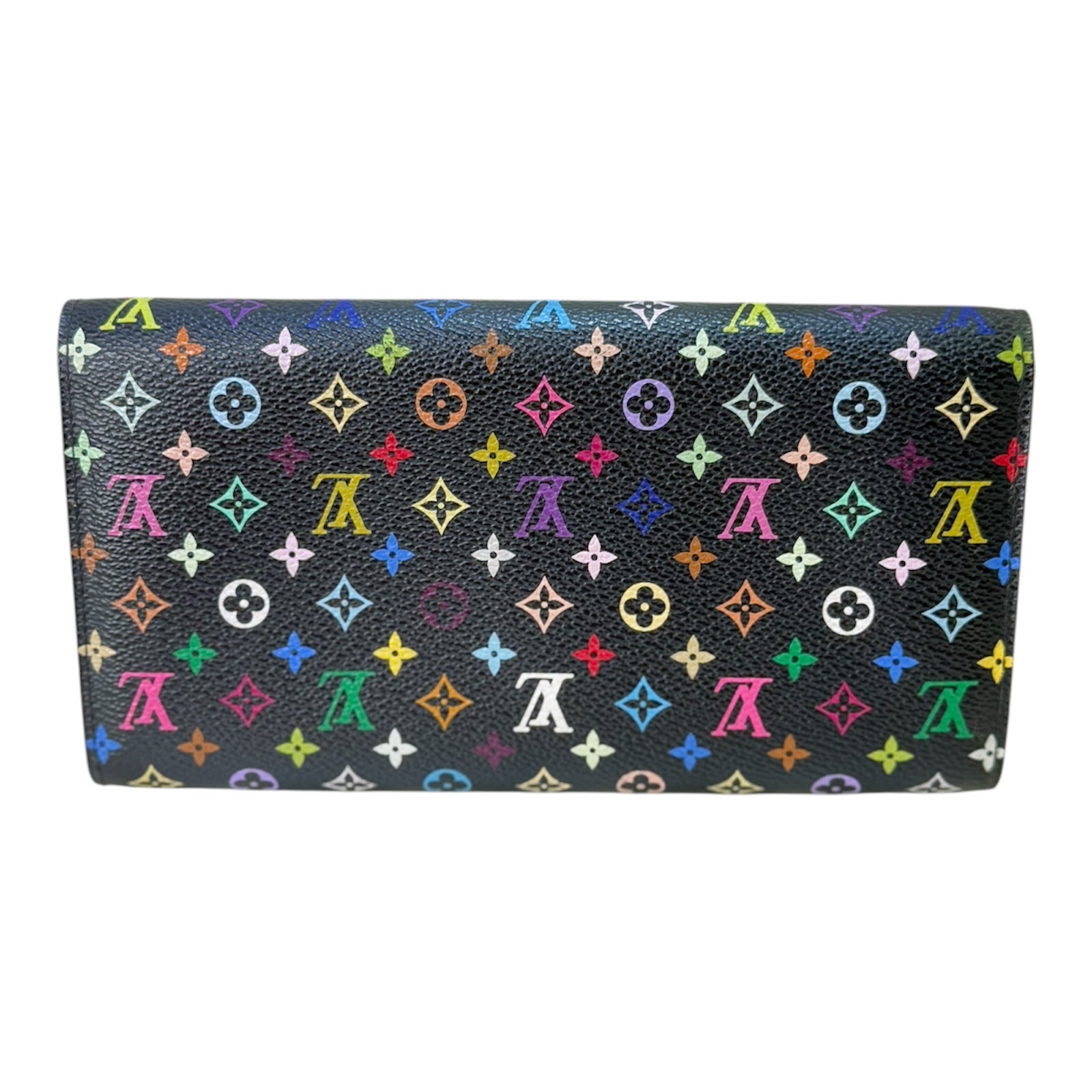Cartera Sarah multicolor LV Monogram de segunda mano en color negro