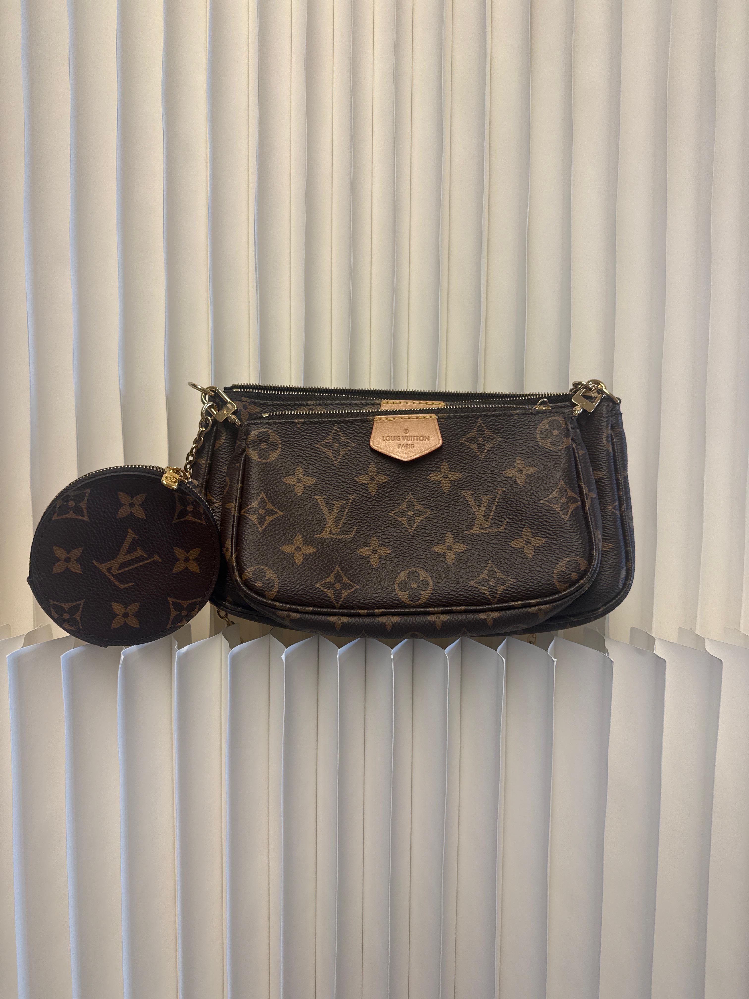 PRE-OWNED LV Monogram Canvas Multipochette Accessories Crossbody Bag