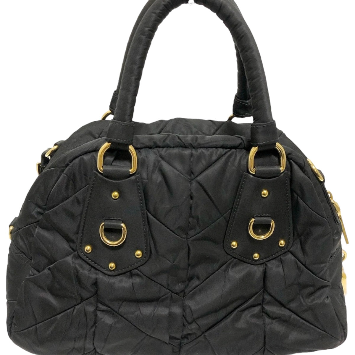 PRADA - Black Tessuto Nylon Quiltin Bauletto