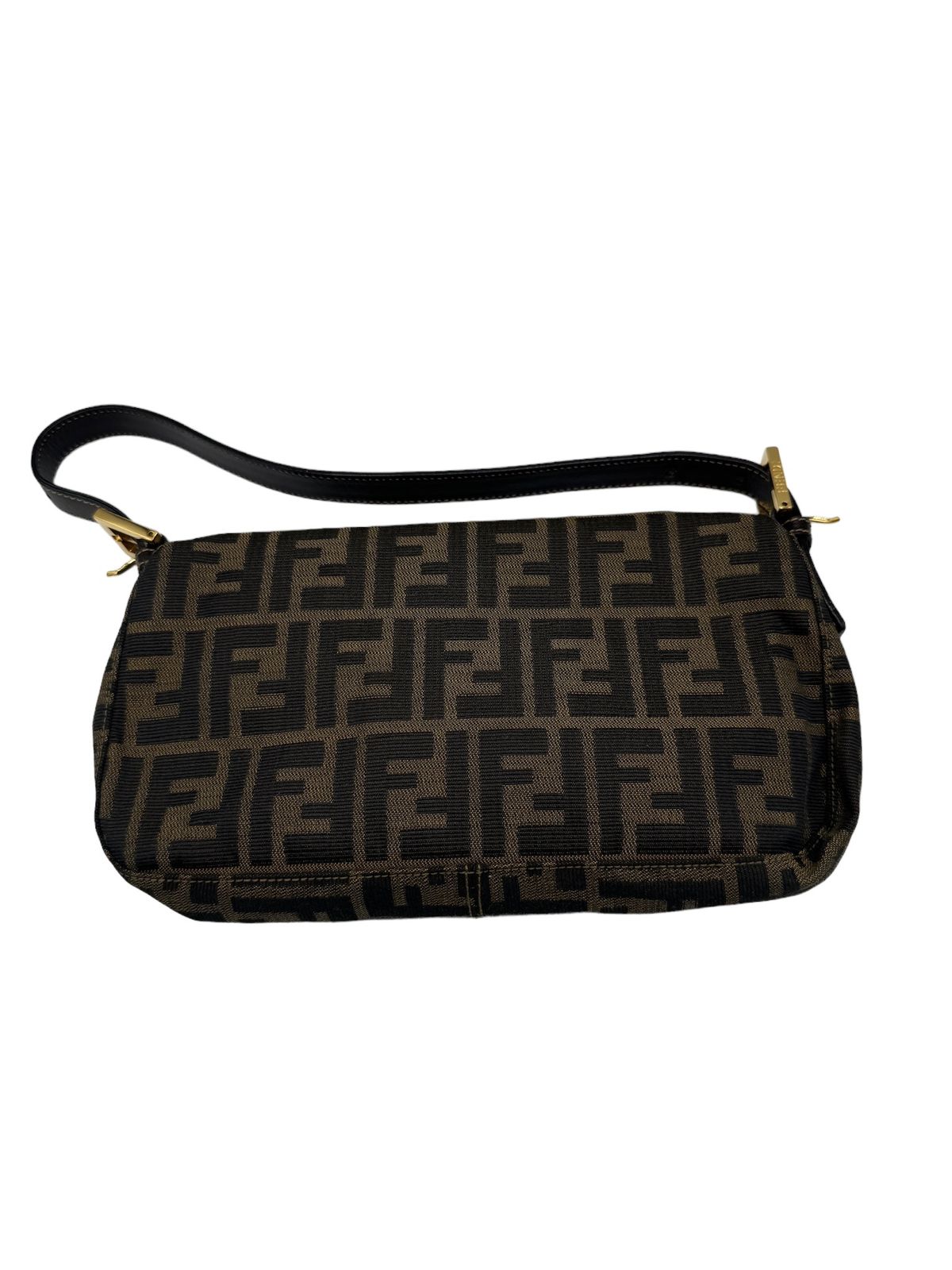 FENDI - Mama Bucket Handbag Light Brown Dark Brown Jacquard