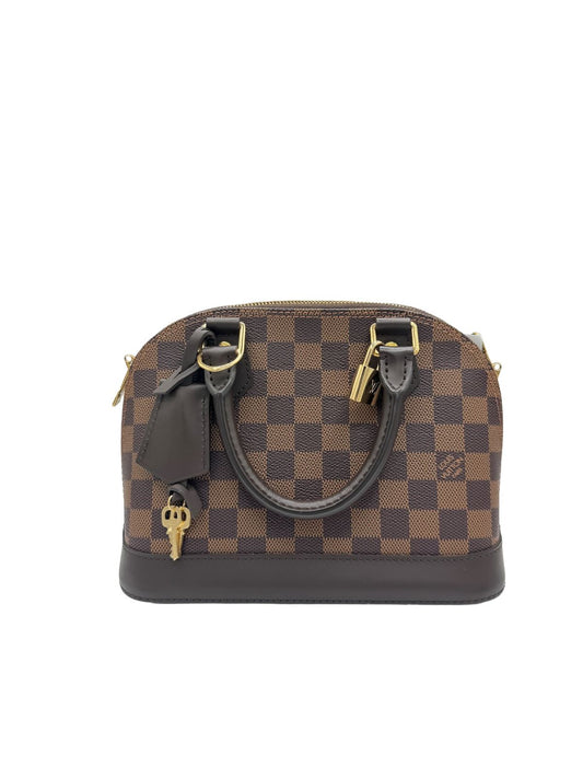 LOUIS VUITTON - Alma BB Damier Handbag Ebene Canvas