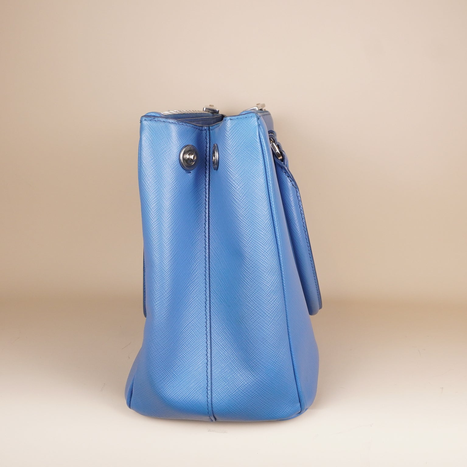 PRE-OWNED Saffiano Medium Galleria Double Zip Tote Mare