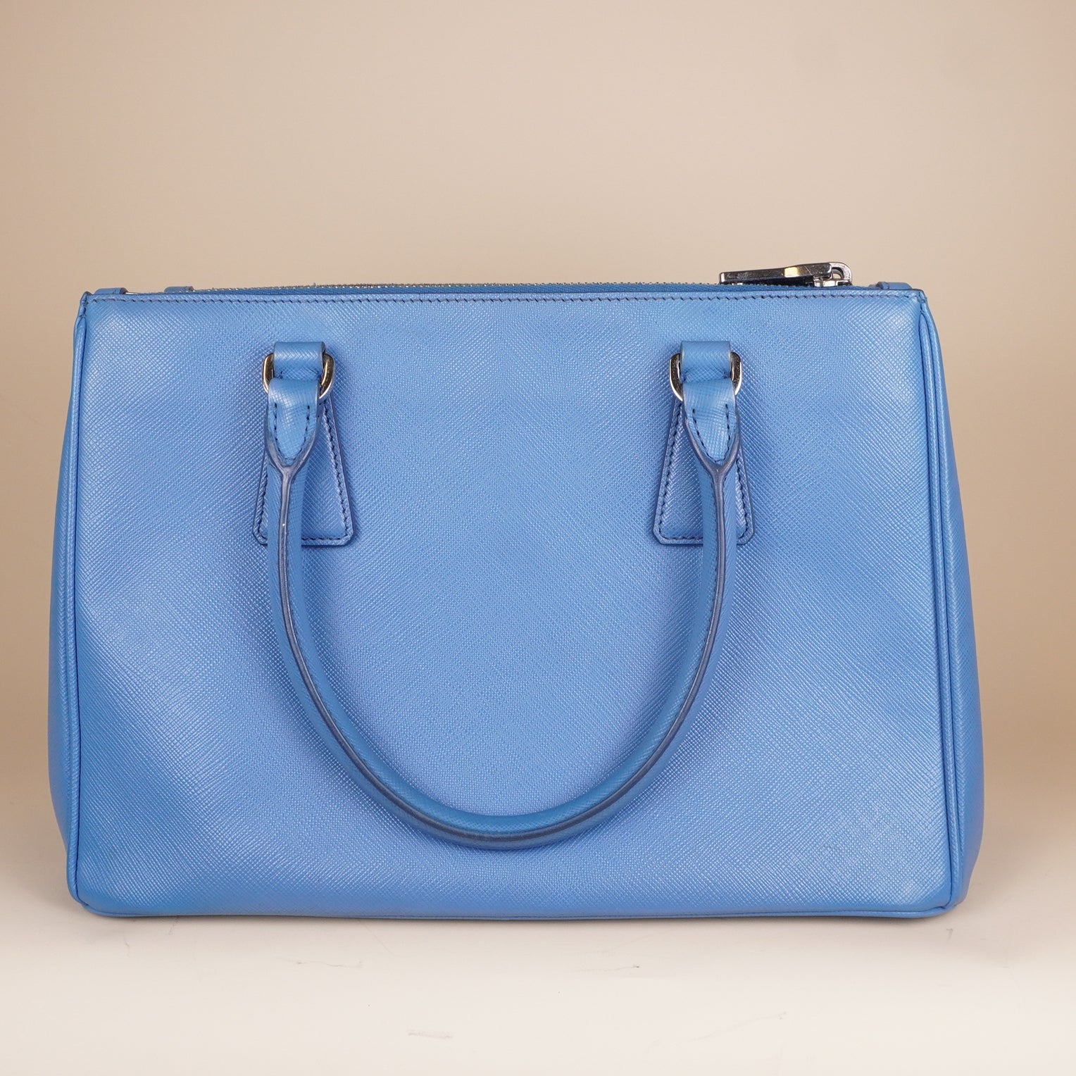 PRE-OWNED Saffiano Medium Galleria Double Zip Tote Mare