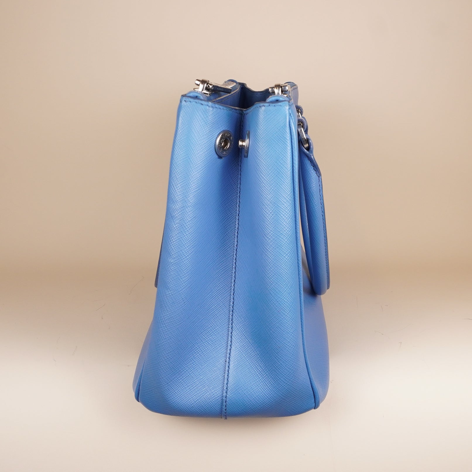 PRE-OWNED Saffiano Medium Galleria Double Zip Tote Mare