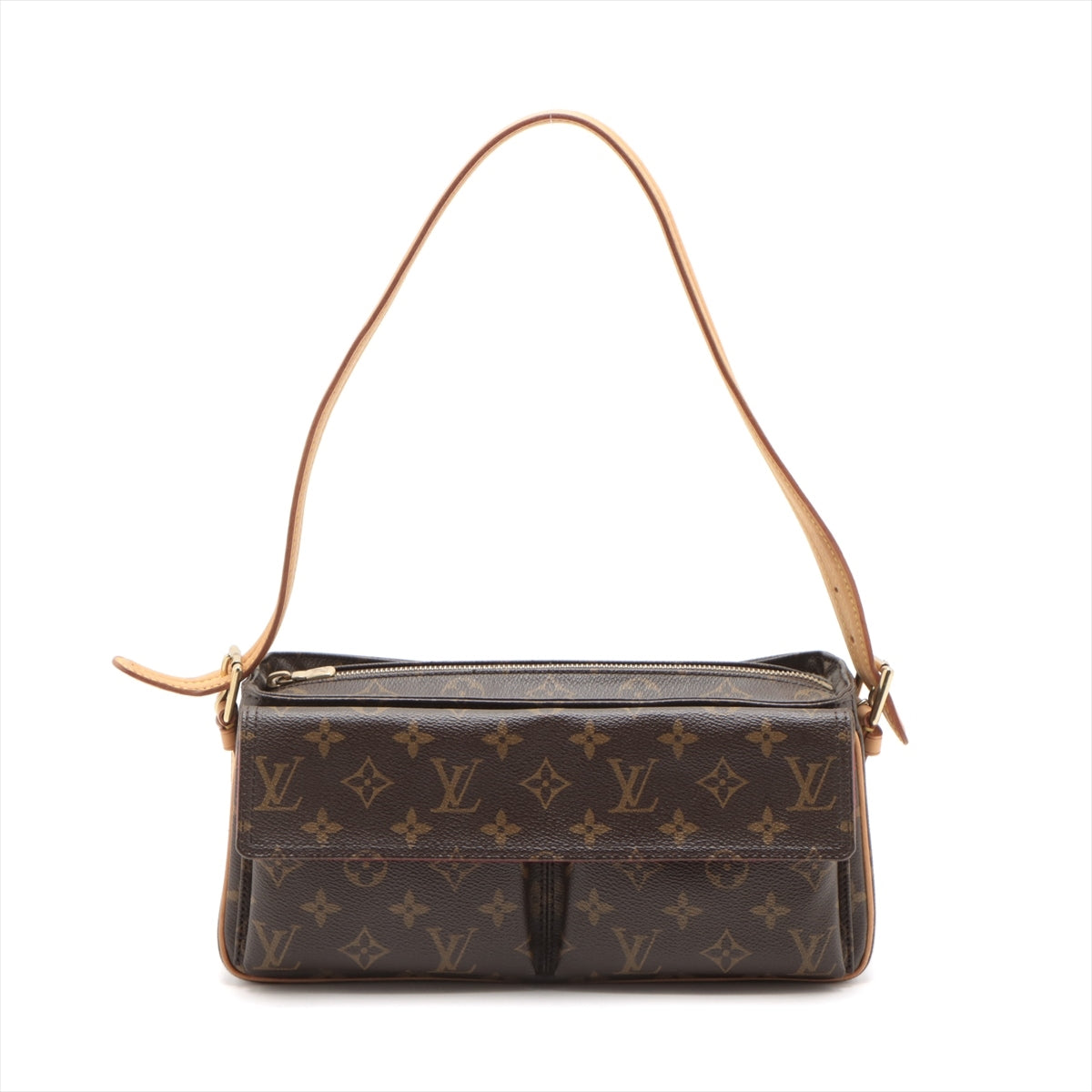 PRE-OWNED LV Monogram Canvas Viva-Cite MM Shoulder Bag