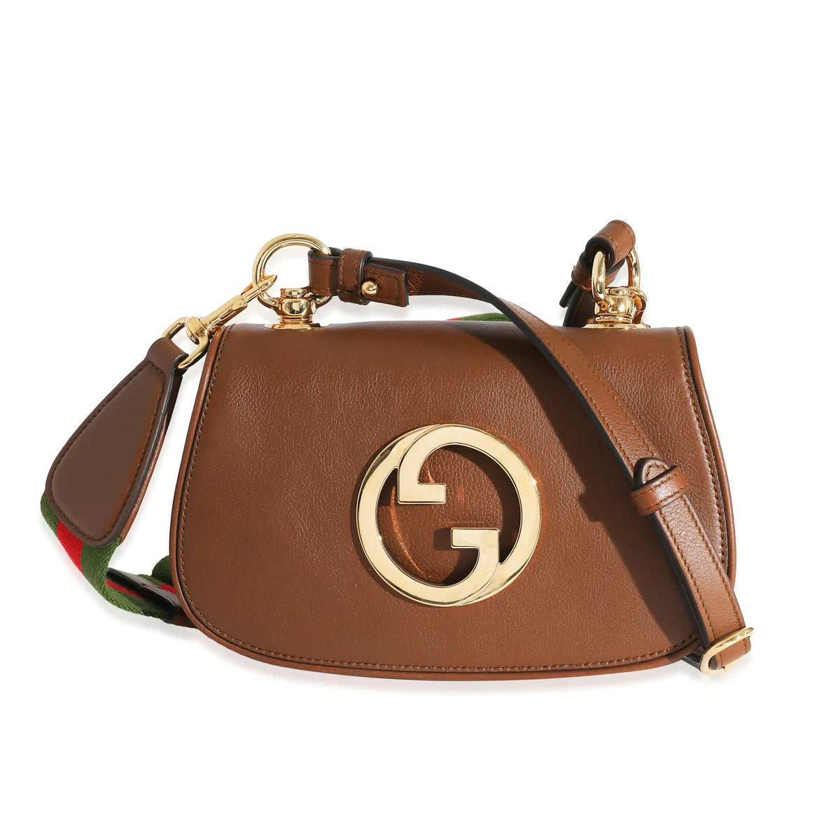 GUCCI - Bolso Blondie Mini de piel marrón