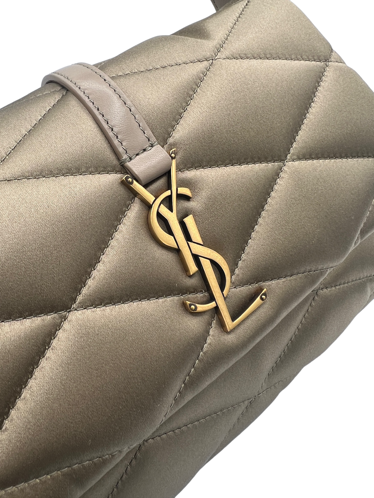 Saint Laurent- Le 57 Flap YSL Shoulder Bag in Quilted Satin