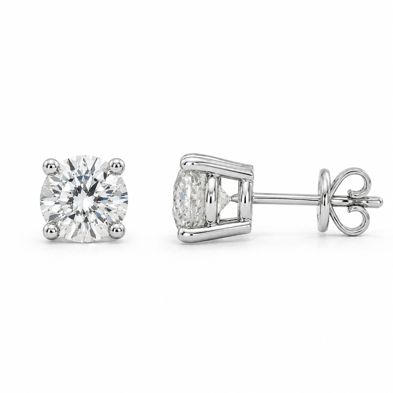 TDC Lab Diamond 14K White Gold Studs