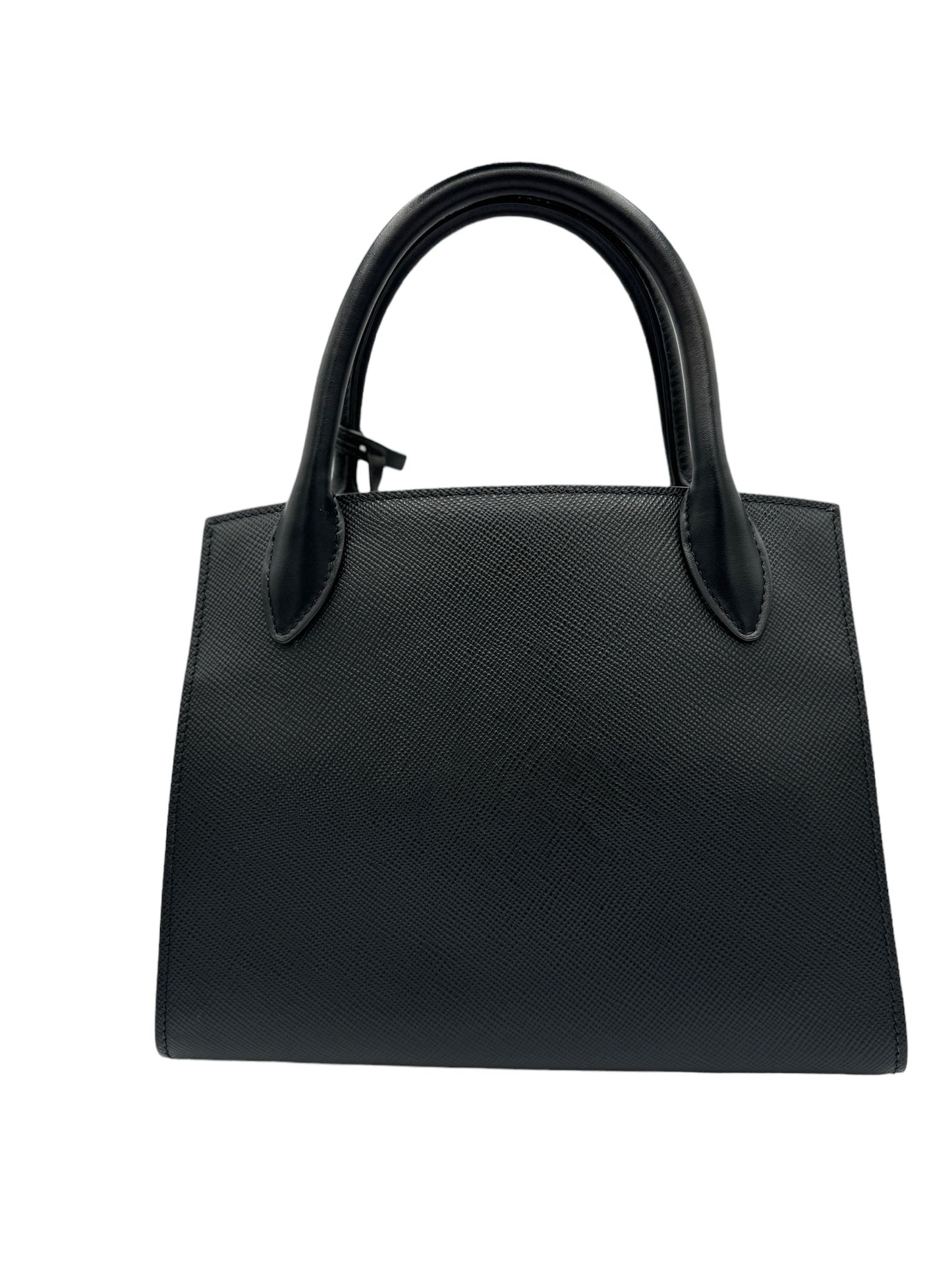 PRADA - Monochrome Tote Bag Black Saffiano Cuir Leather