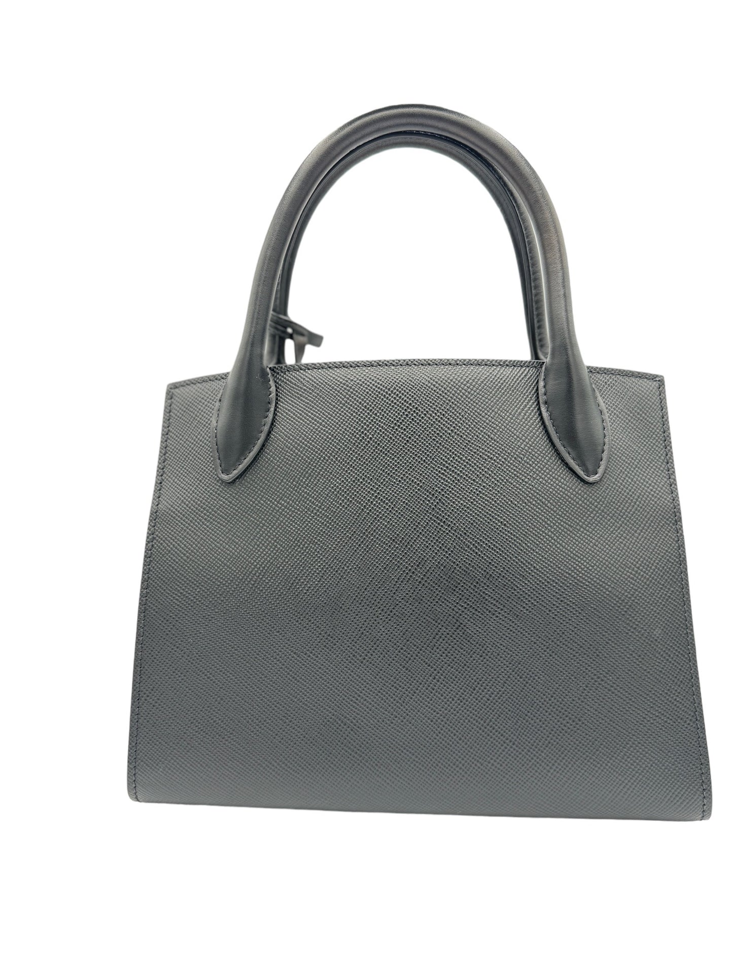 PRADA - Monochrome Tote Bag Black Saffiano Cuir Leather