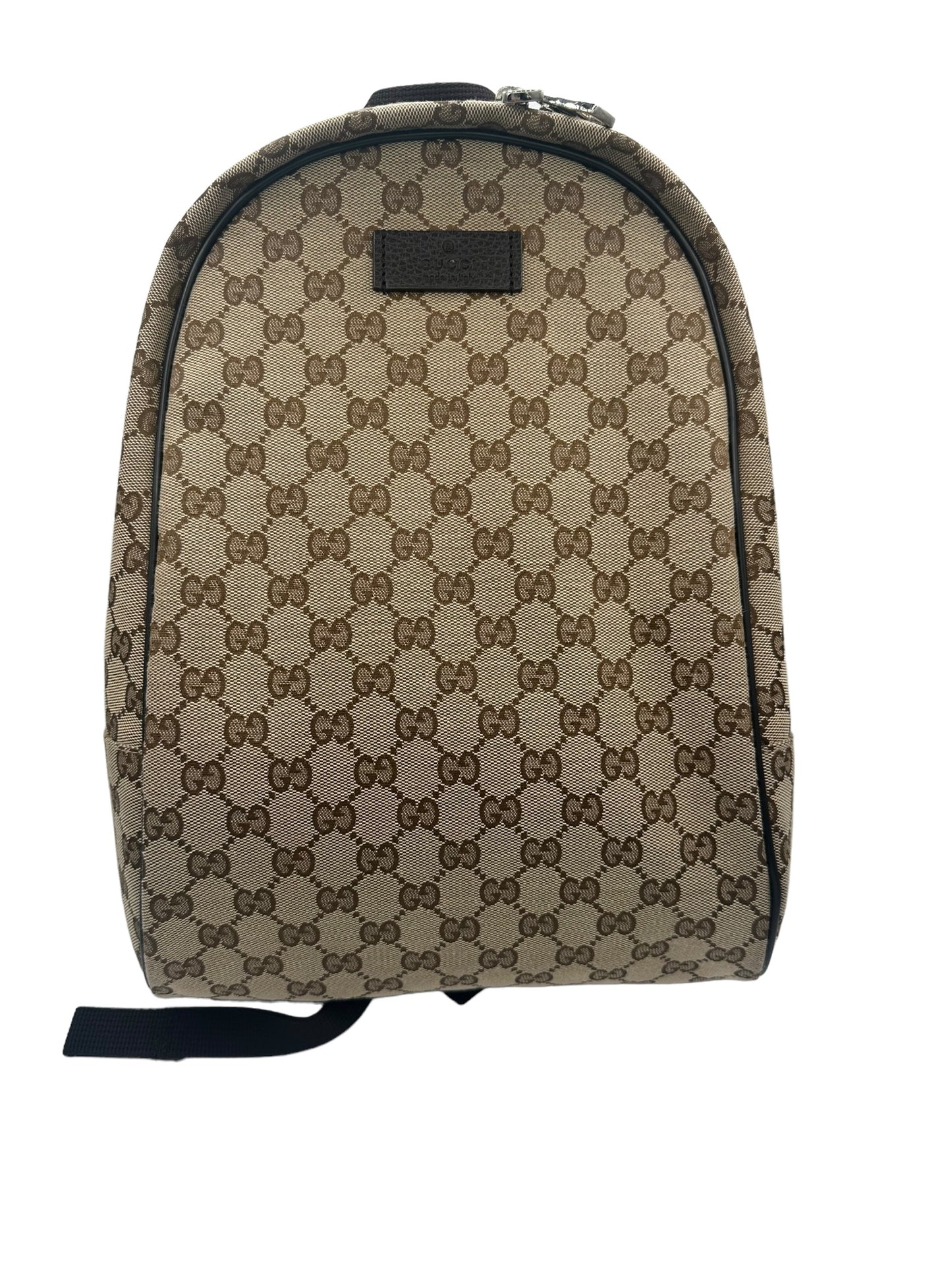 GUCCI - GG Canvas Leather Trim Backpack