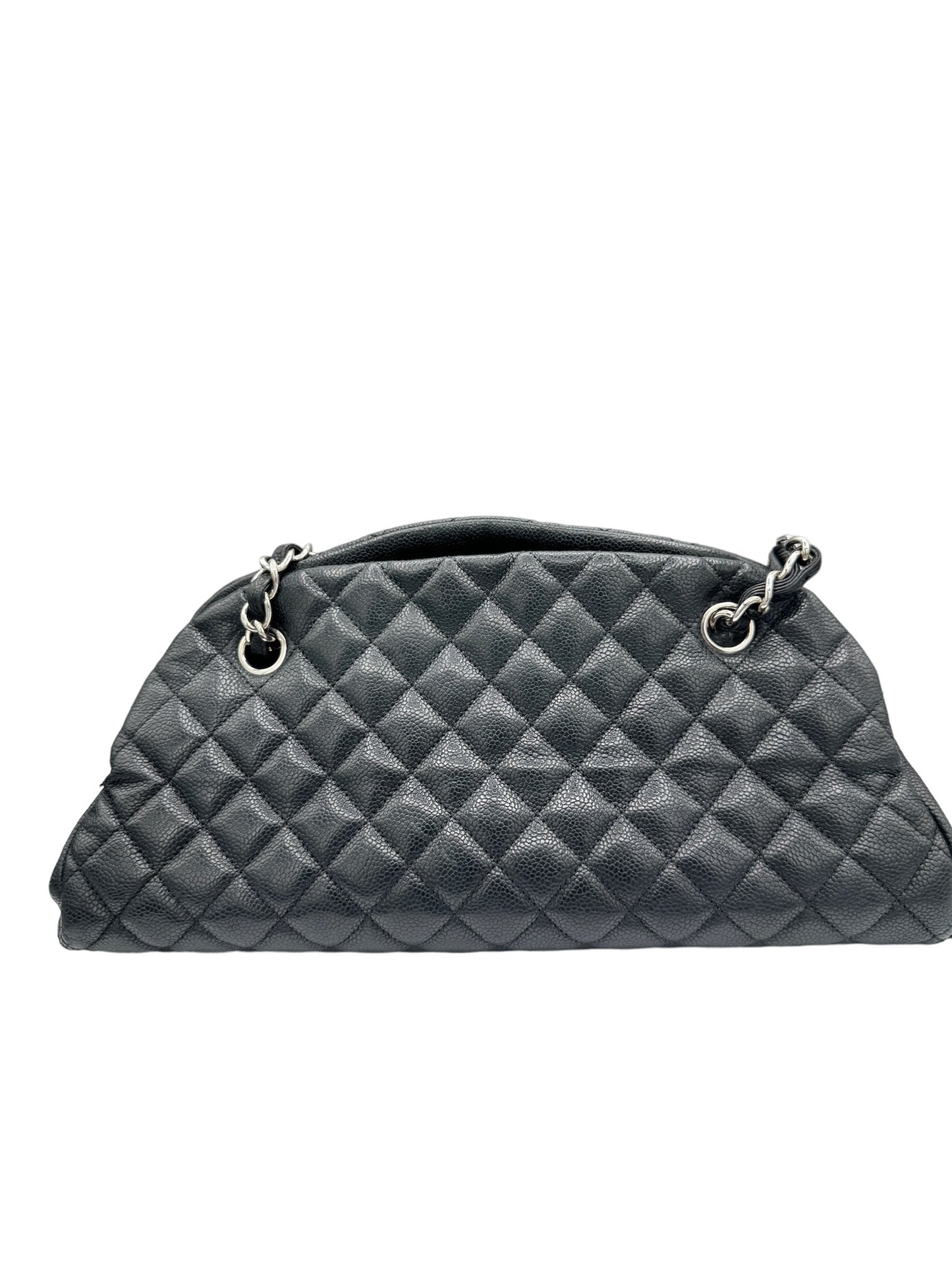 CHANEL - Mademoiselle Bowling Bag Shoulder Bag Black Caviar Skin