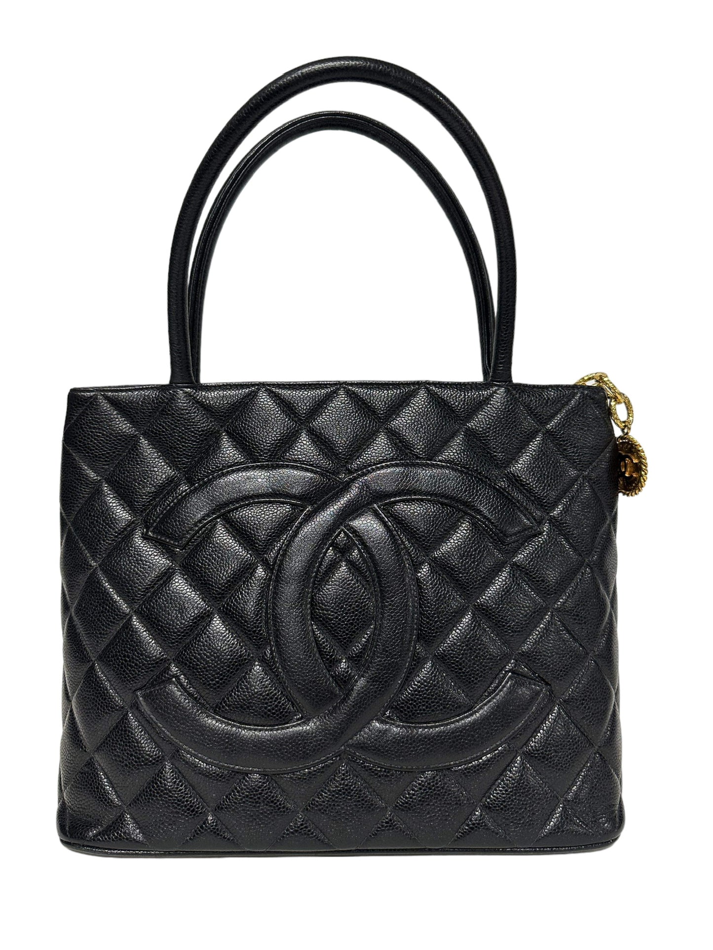 CHANEL - Medallion Tote Quilted Caviar