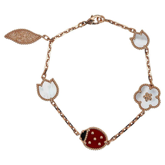 VAN CLEEF & ARPELS - Lucky Spring Bracelet in 18k Rose Gold