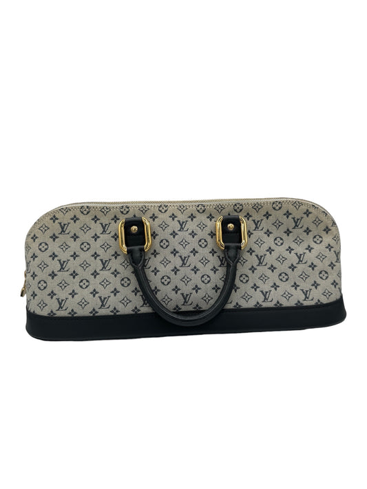 LOUIS VUITTON - Almaron Monogram Mini Handbag Blue Cotton Leather