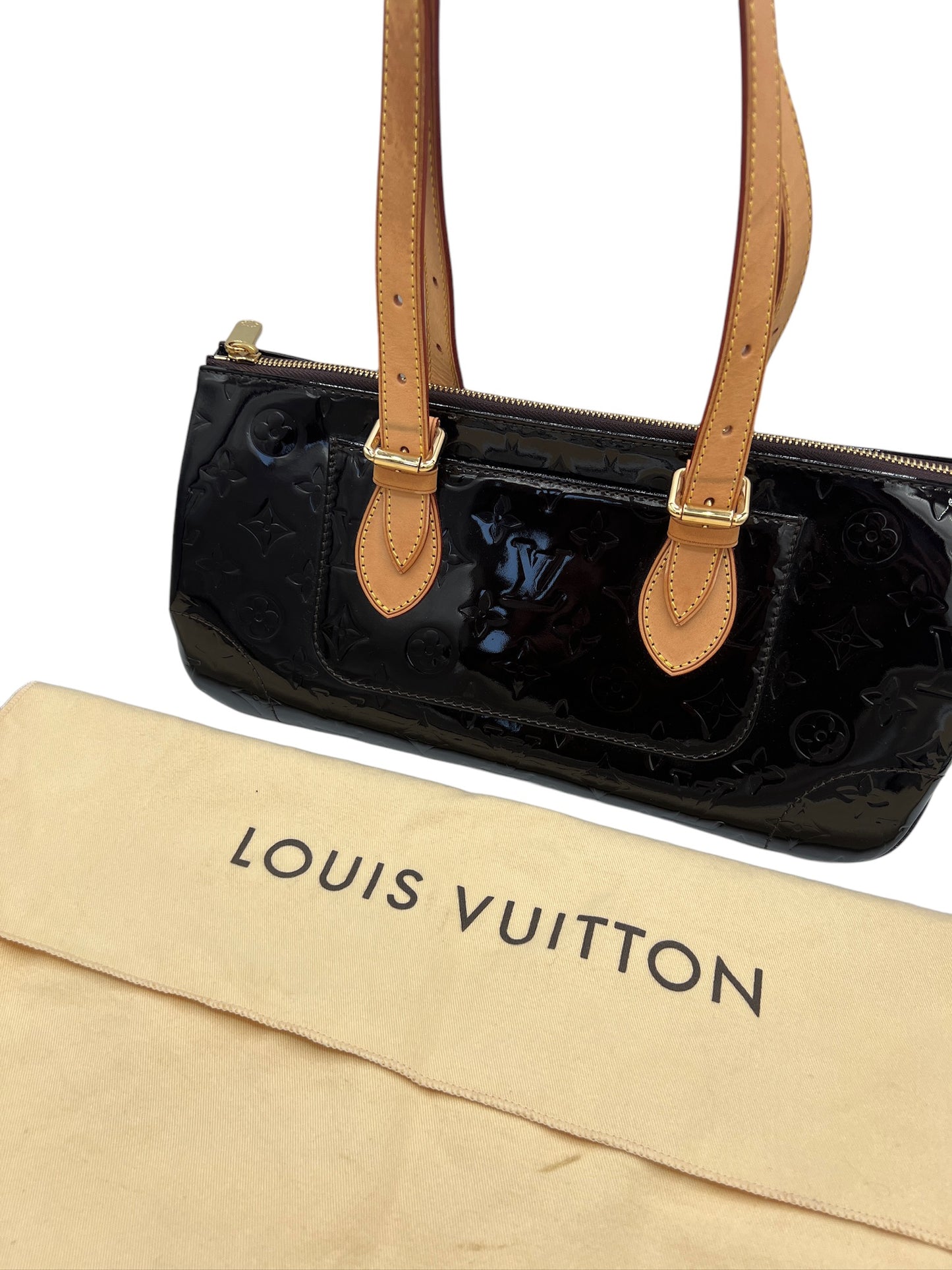 LOUIS VUITTON - Rosewood Avenue Amarante Monogram Vernis Shoulder Bag
