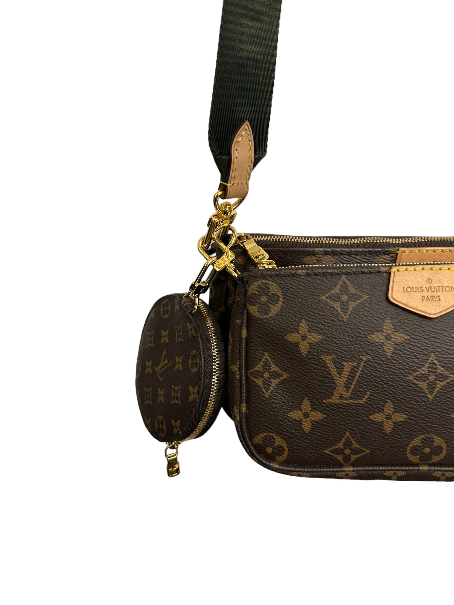 LOUIS VUITTON - Accesorios Pochette múltiples de lona con monograma verde