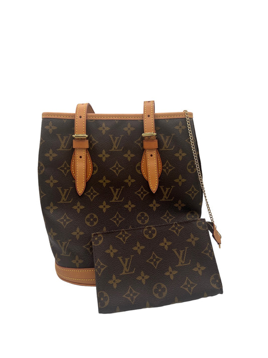 LOUIS VUITTON - Monogram Canvas Bucket PM Shoulder Bag