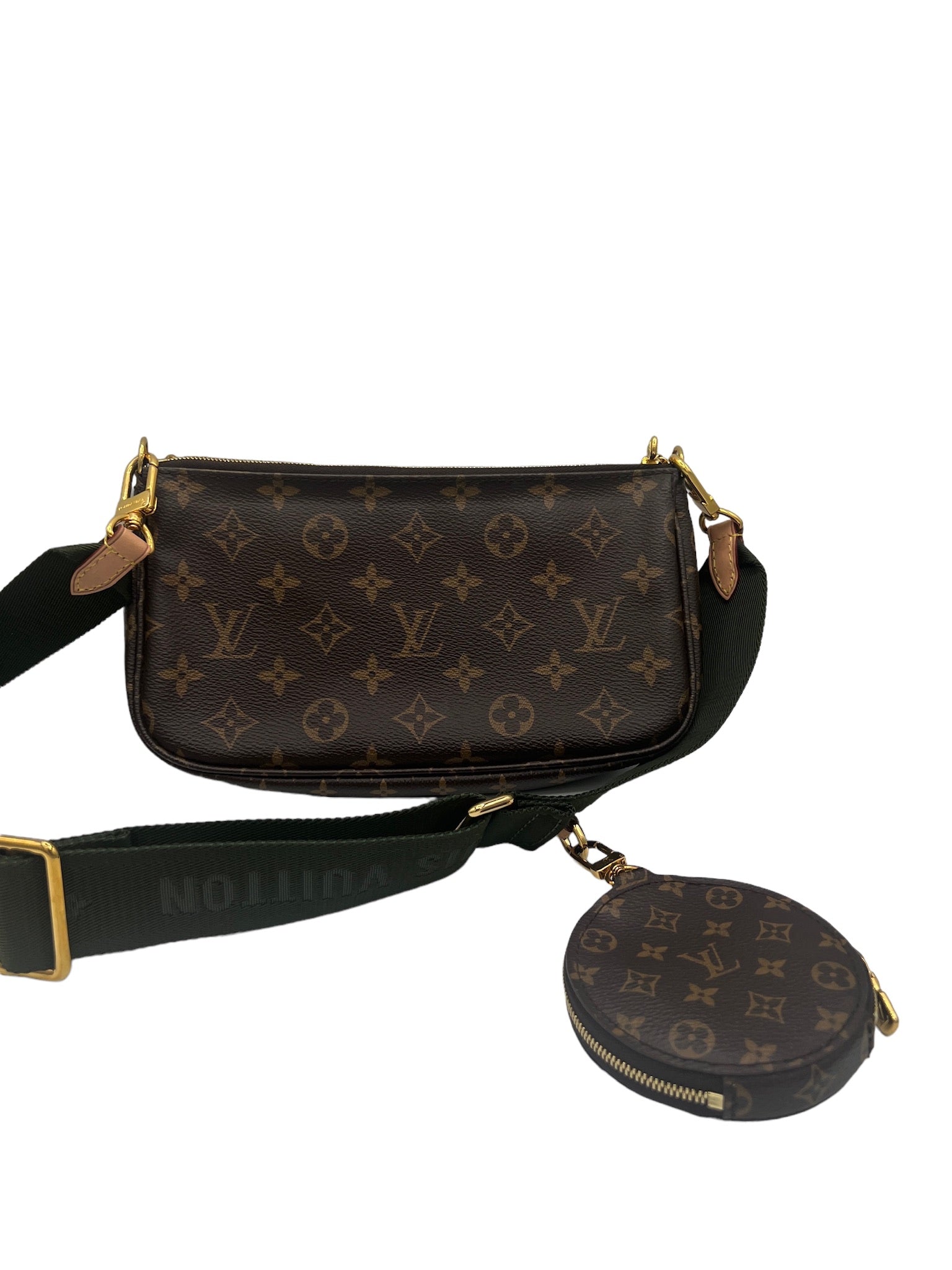 Louis Vuitton - Bolso multibolsillo de lona con monograma verde