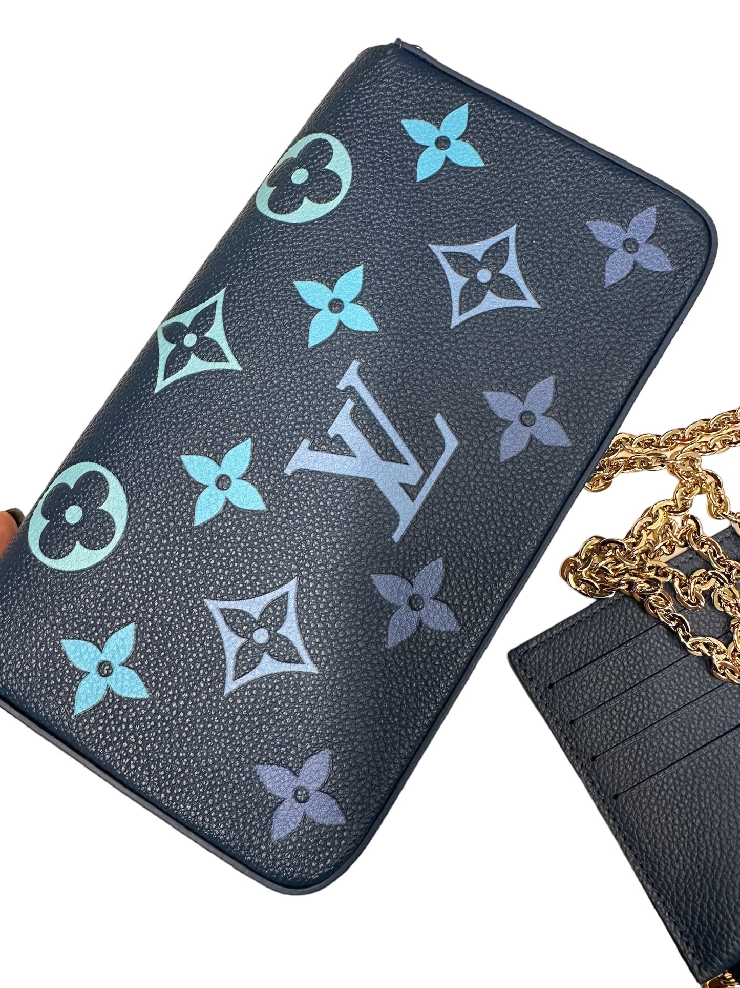 LOUIS VUITTON - Blue Gradient Giant Monogram Felicie Pochette