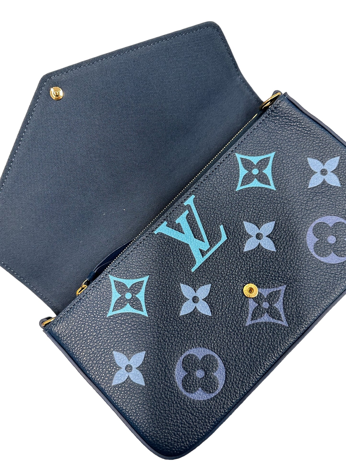 LOUIS VUITTON - Blue Gradient Giant Monogram Felicie Pochette