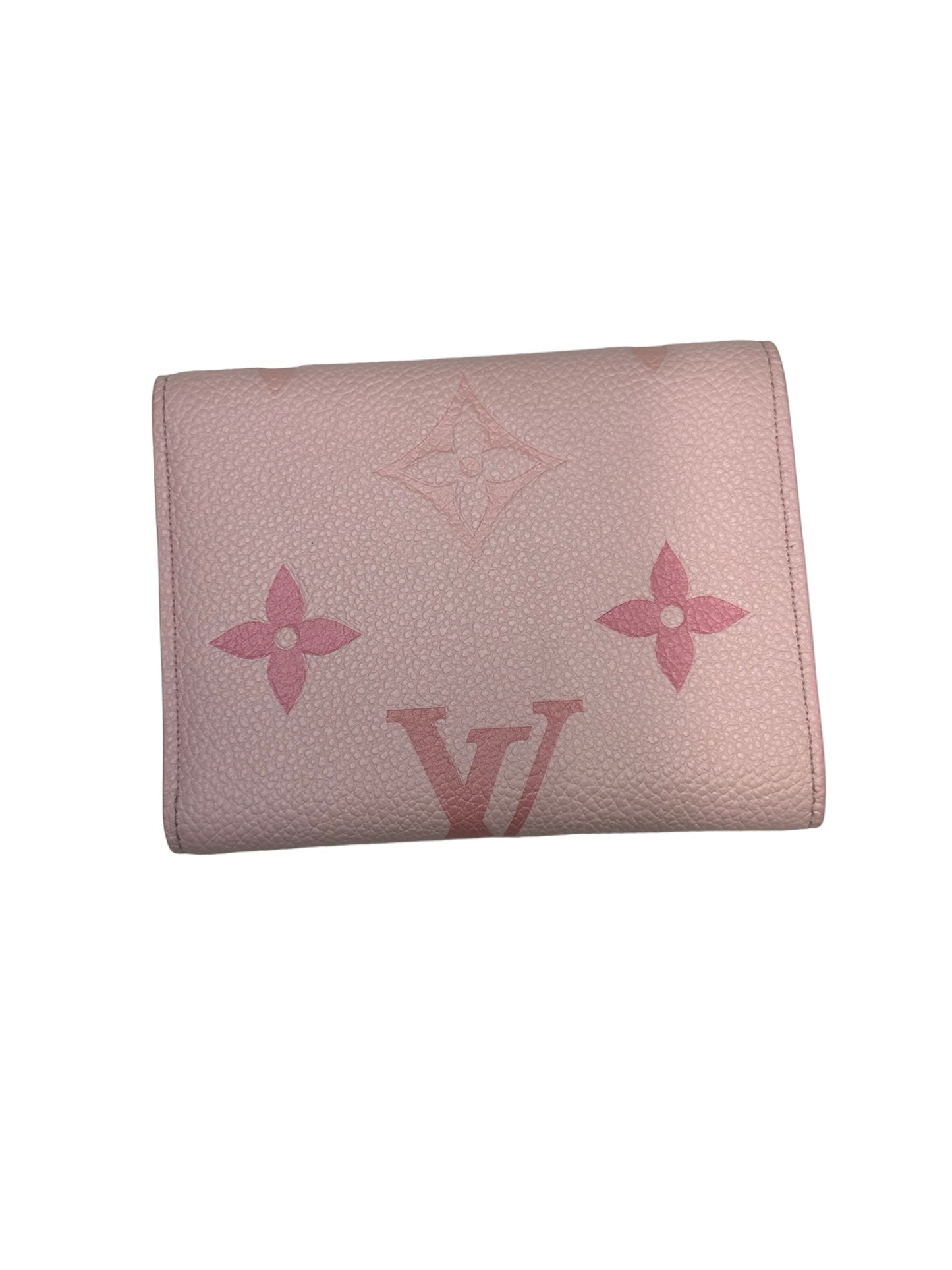 LOUIS VUITTON - Degrade Rose Gradient Empreinte Giant Monogram Victorine Wallet