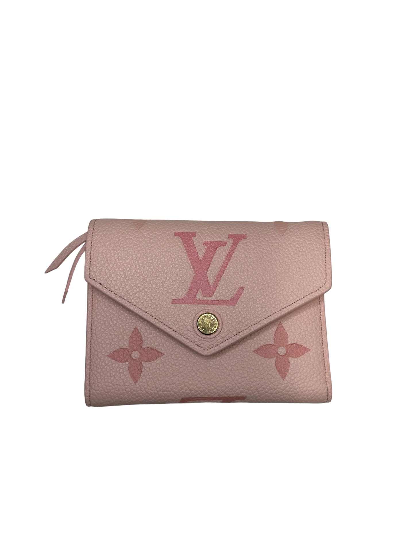 LOUIS VUITTON - Degrade Rose Gradient Empreinte Giant Monogram Victorine Wallet